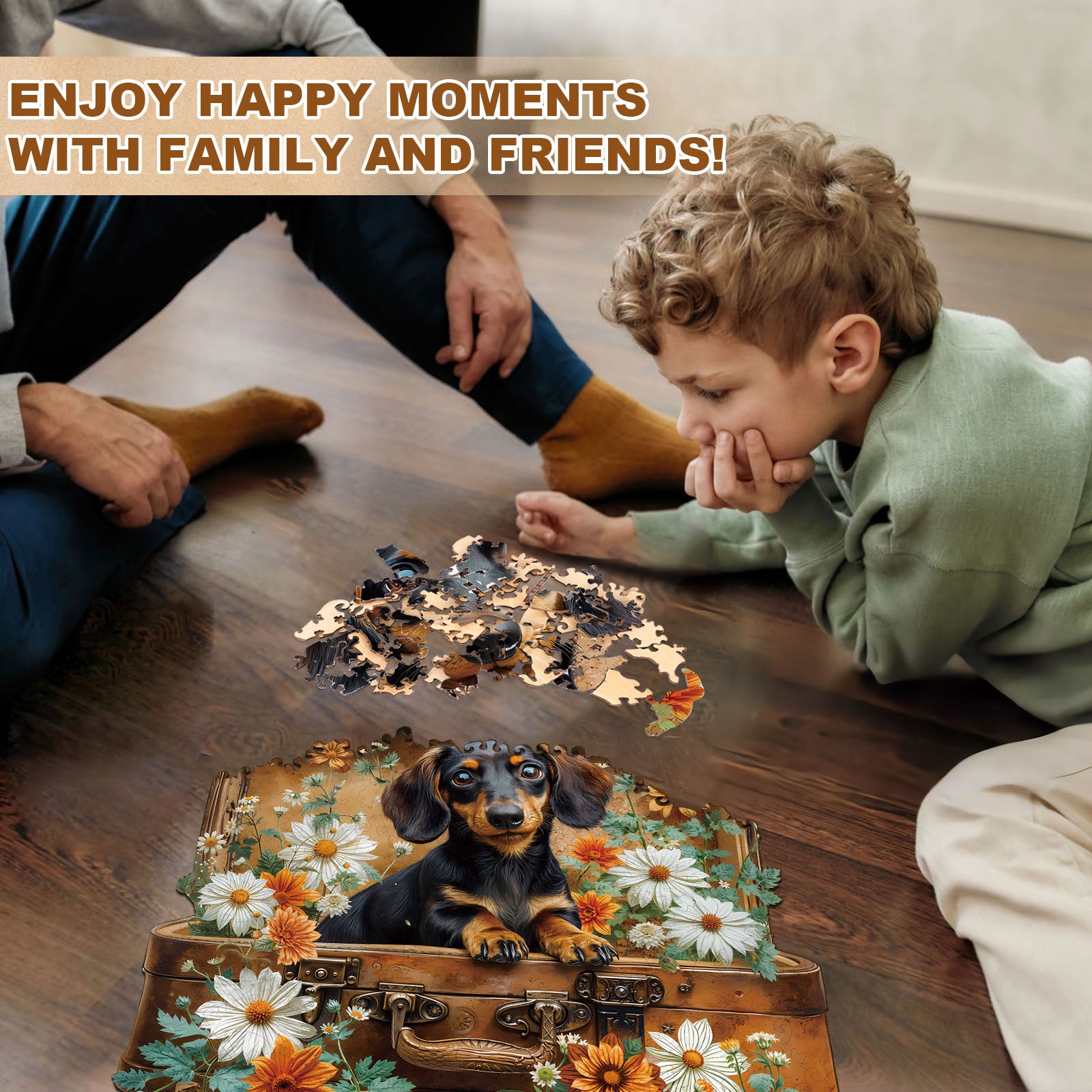 Puppy’s Adventure Wooden Jigsaw Puzzle