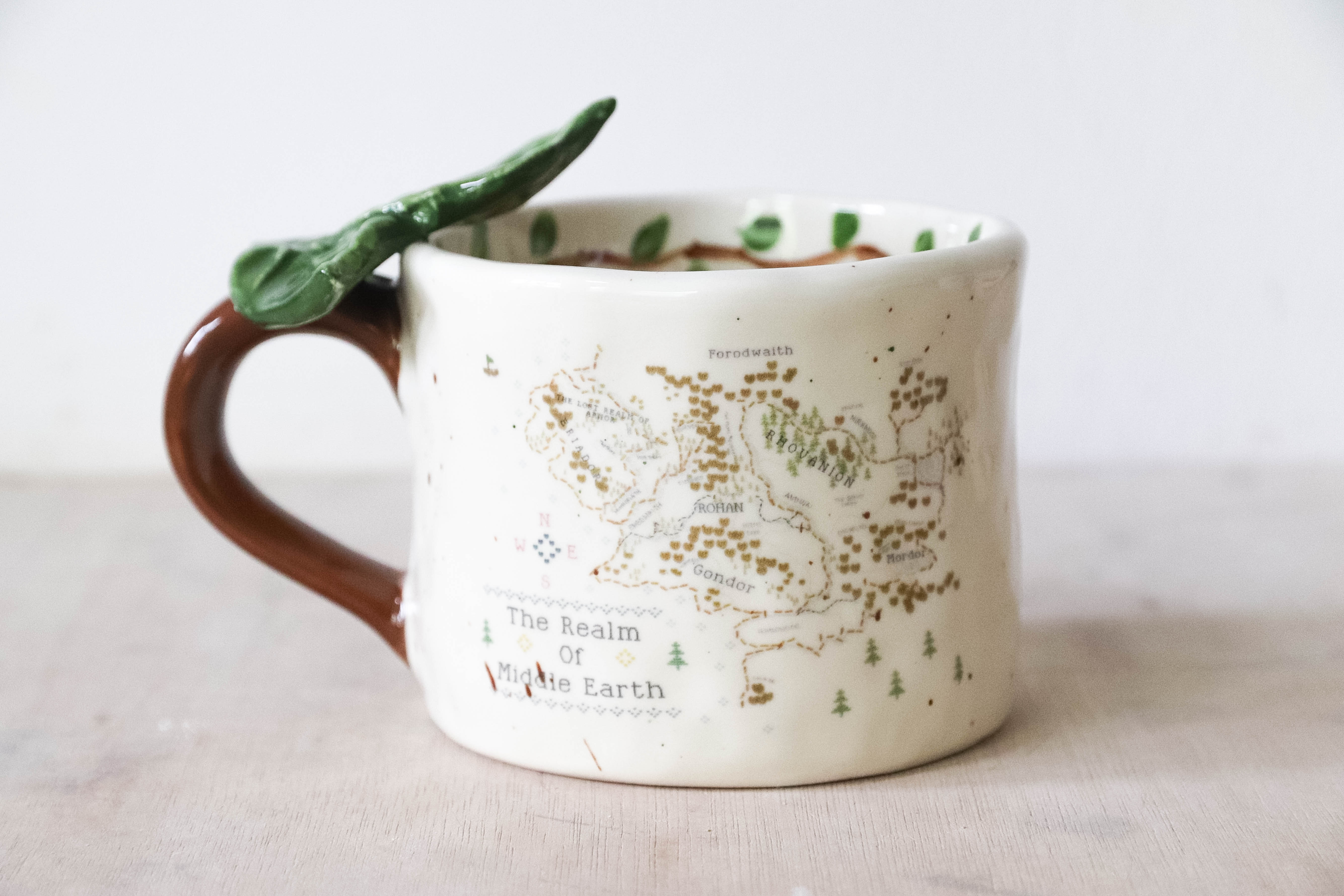 Ivy Cross Stitch Map Mug Large