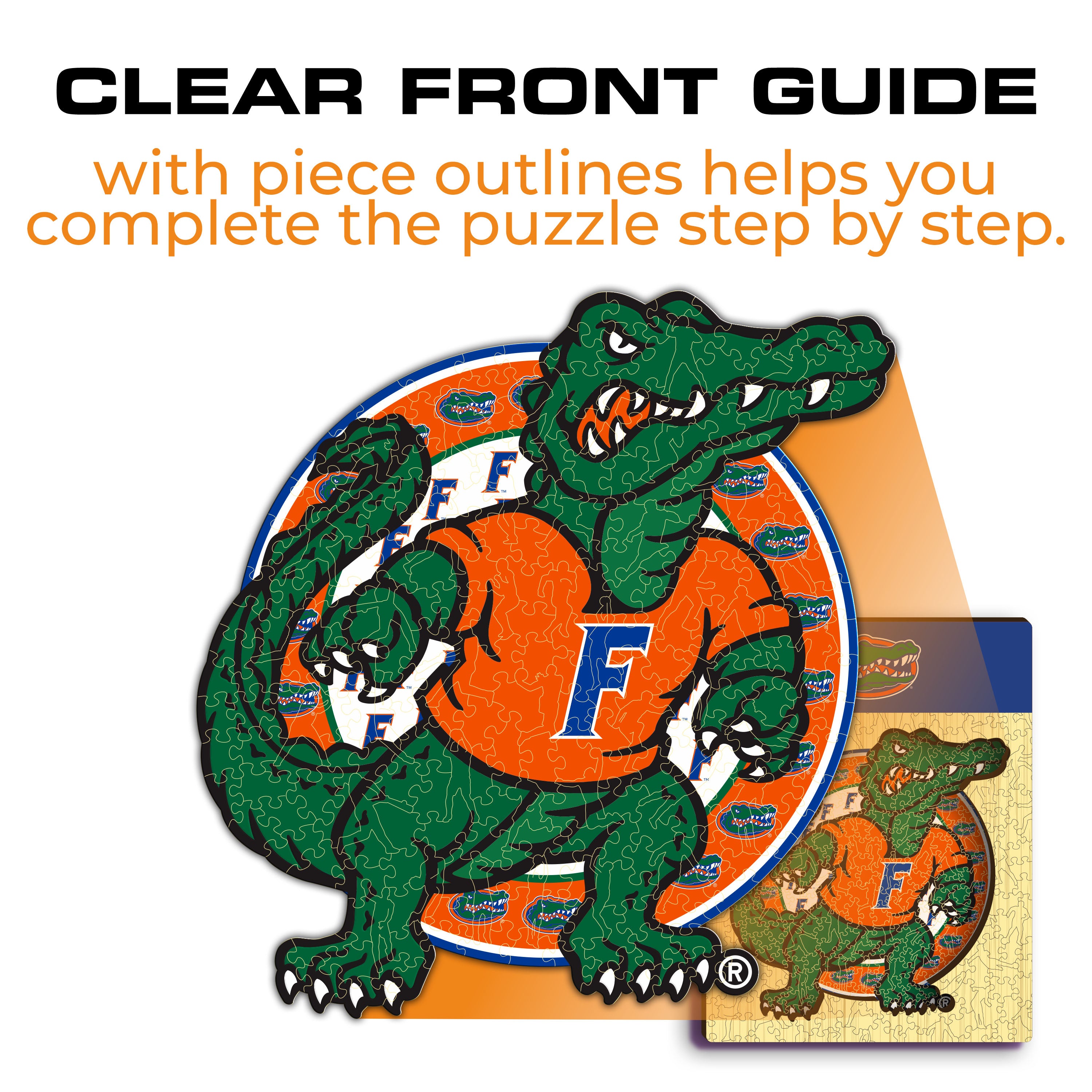 University of Florida Mascot - Wooden Puzzle