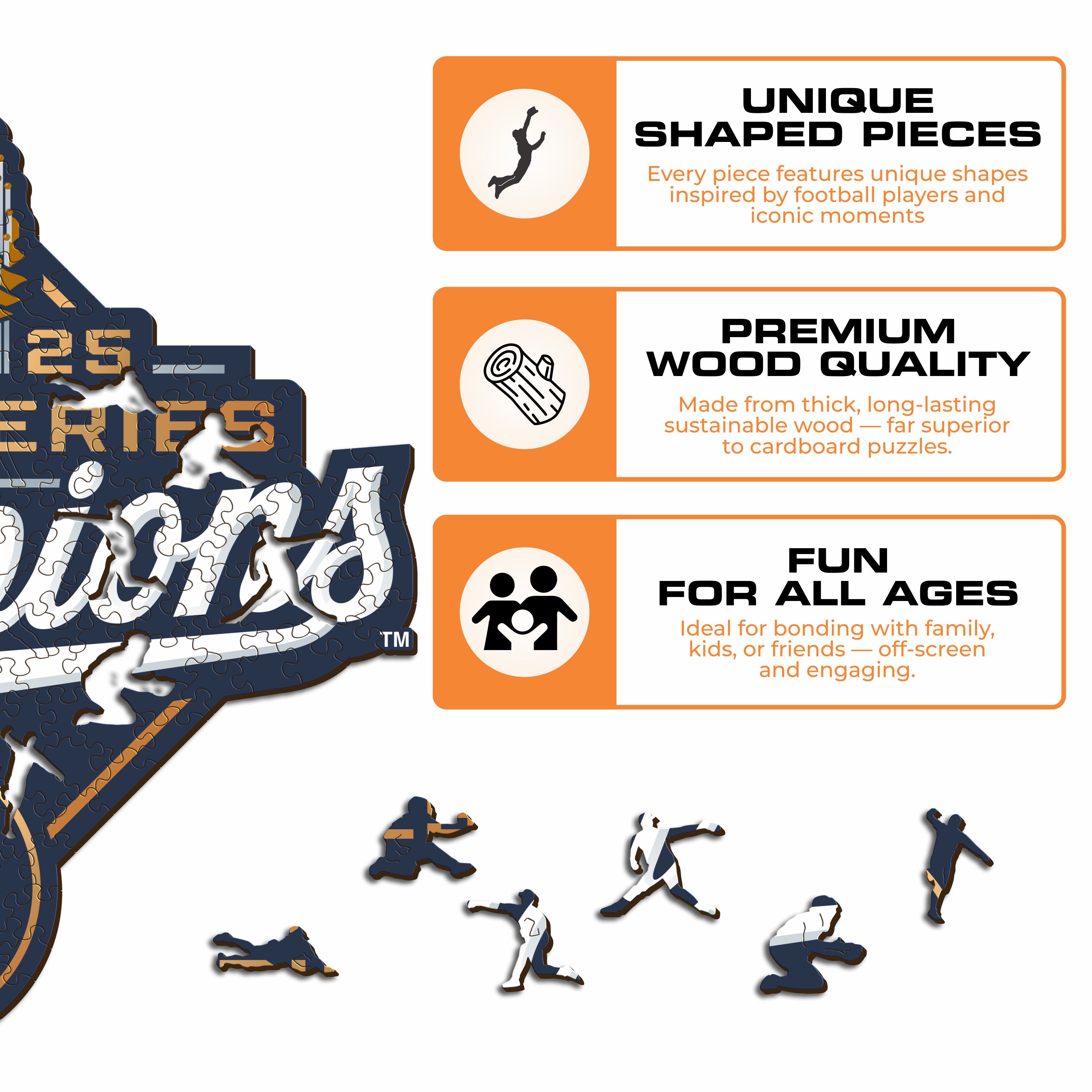 Los Angeles Dodgers™ 2025 World Series - Wooden Puzzle