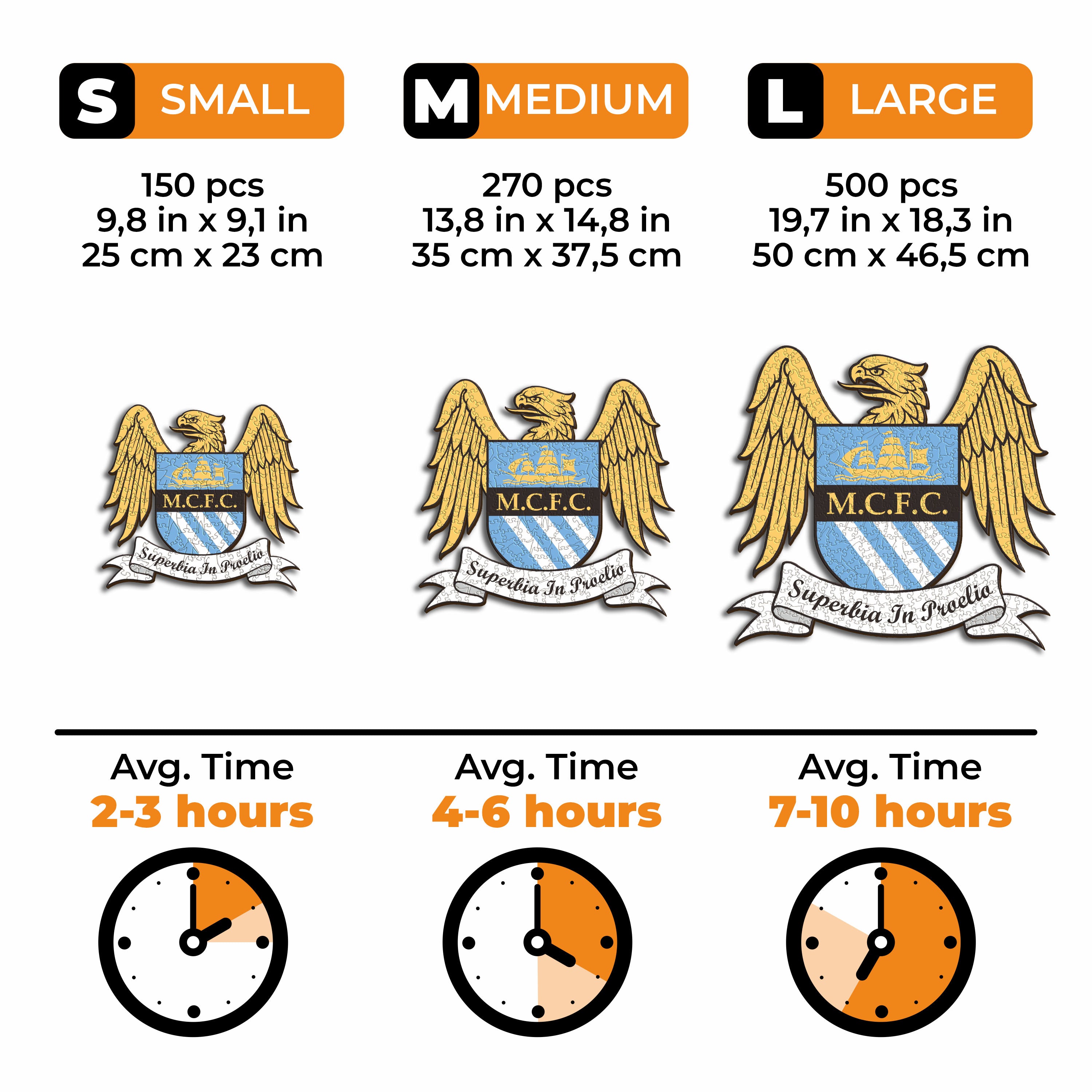 Manchester City FC® Retro Logo - Wooden Puzzle