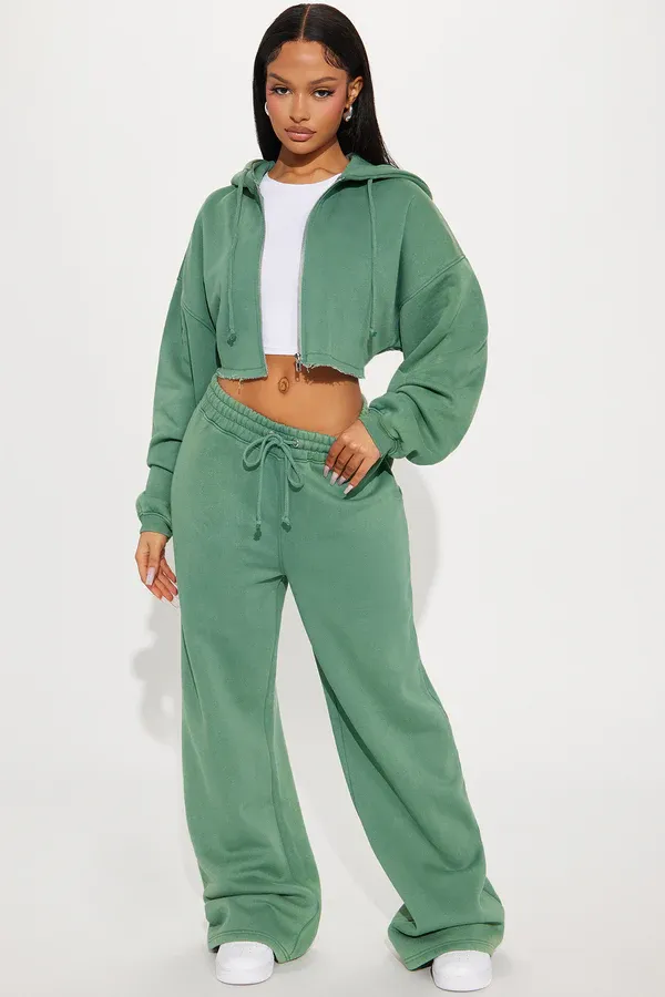 On The Go Fleece Pant Set