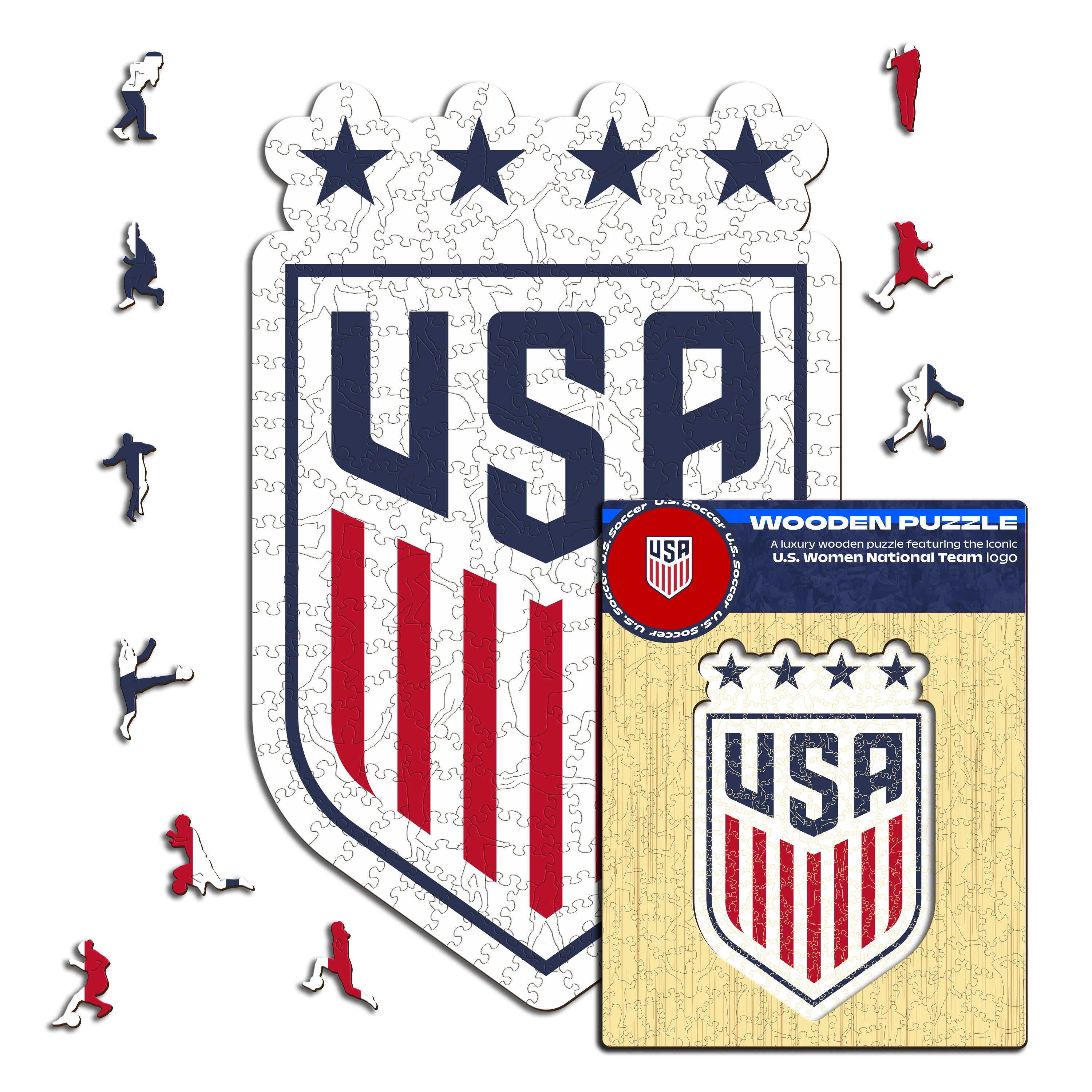 USWNT® Logo - Wooden Puzzle