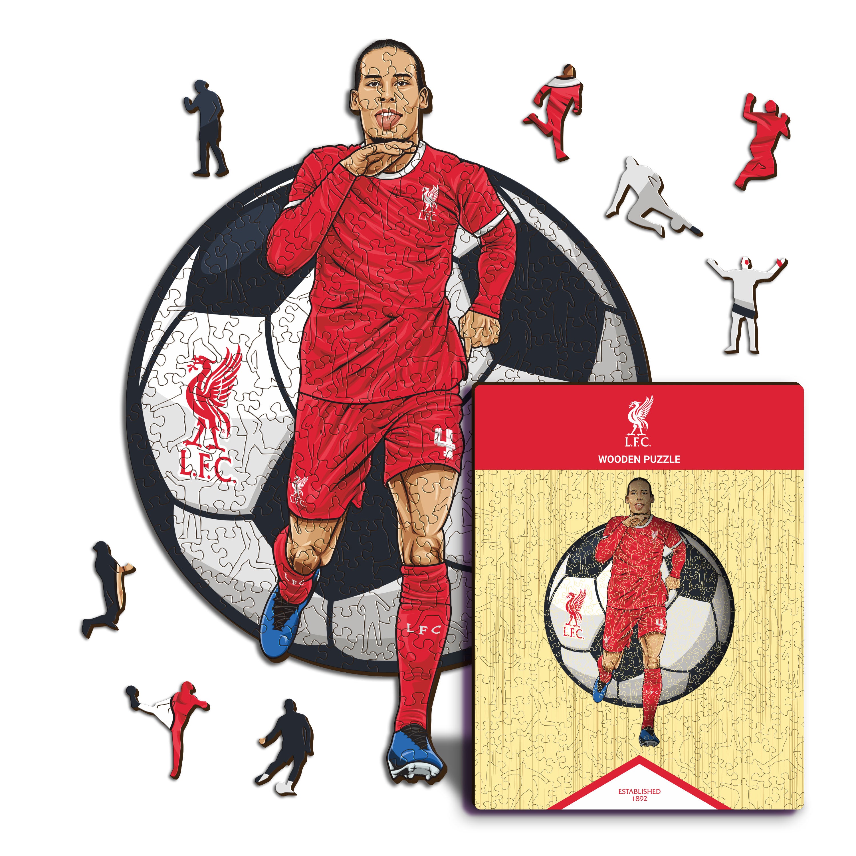 Virgil van Dijk - Wooden Puzzle