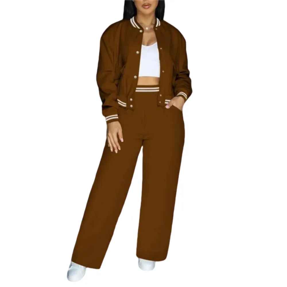 Women’s 2-Piece Baseball Jacket Set