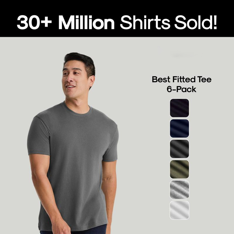 👔 Men’s Classic Crew Neck Short Sleeve T-Shirt — Everyday Comfort