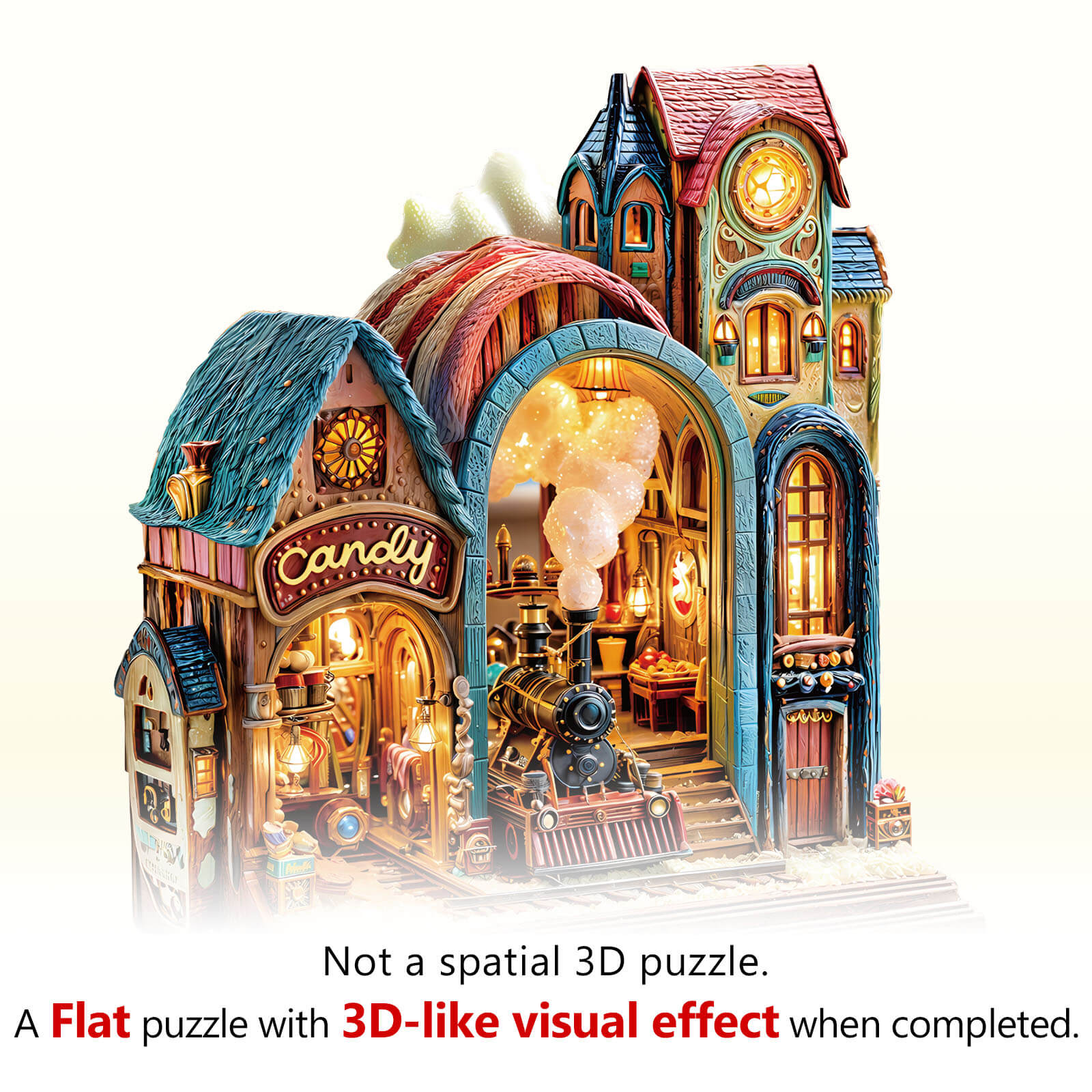 Candy Platform Wooden Jigsaw Puzzle