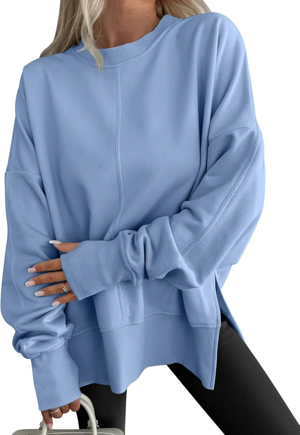 Women Oversized Sweatshirts Thumbhole Long Sleeve Hoodies Shirts