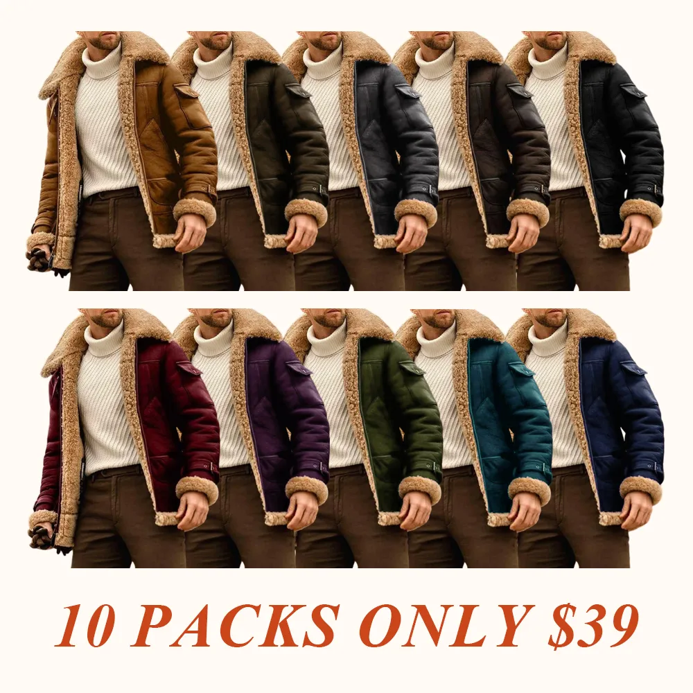 Winter Jacket Mens Military Fleece Jacket Warm Coats with Fur Collar Army Tactical Design