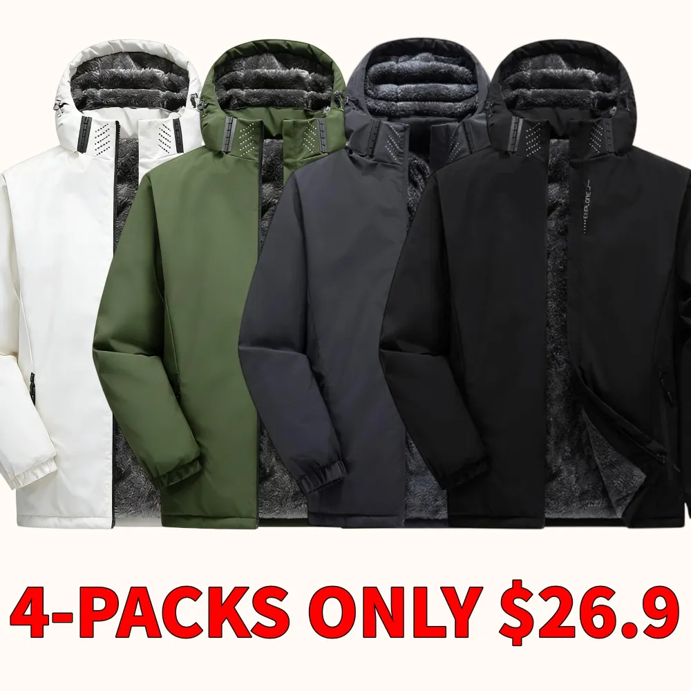 Outdoor windproof and waterproof plus-size hiking jacket