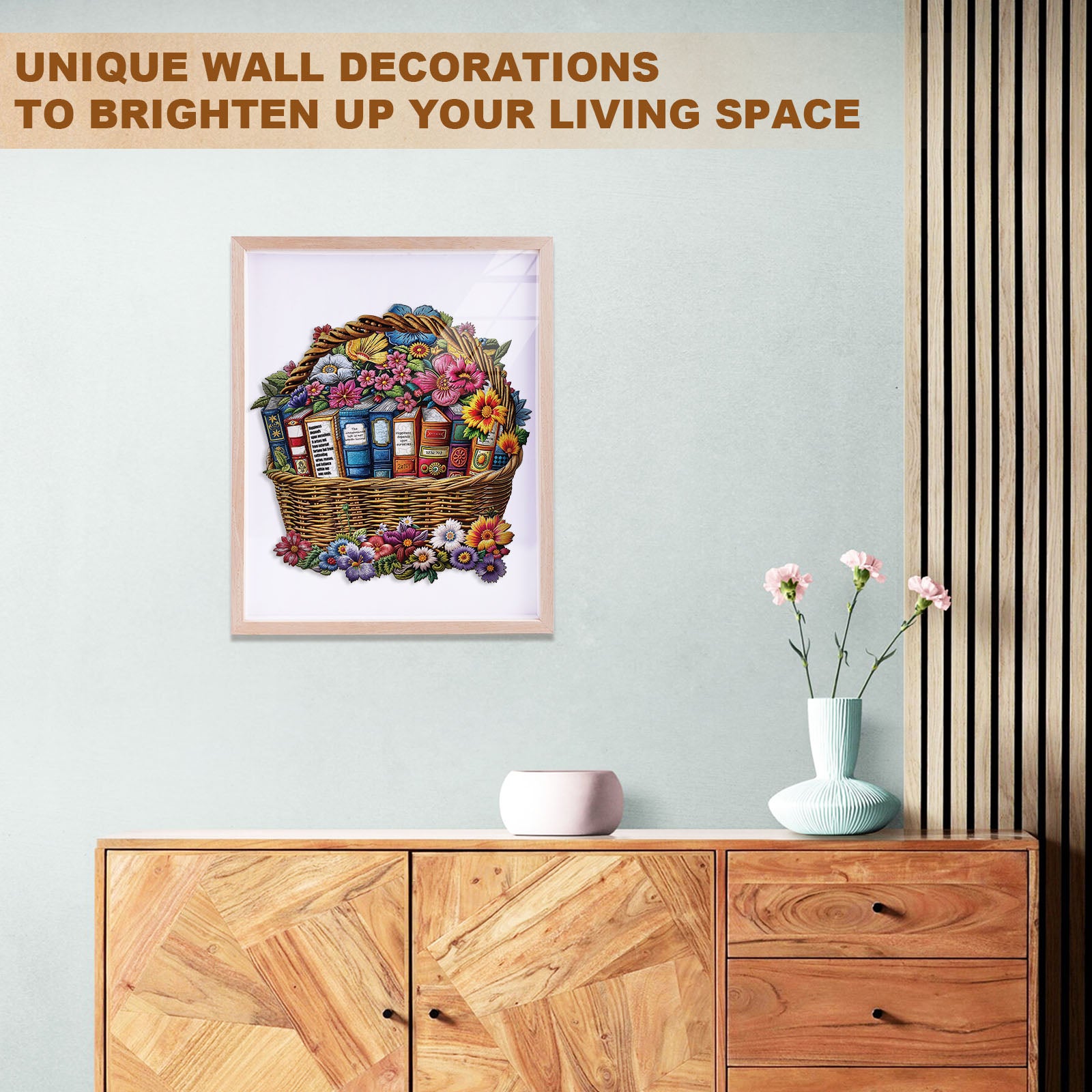 Basket of Knowledge Wooden Jigsaw Puzzle