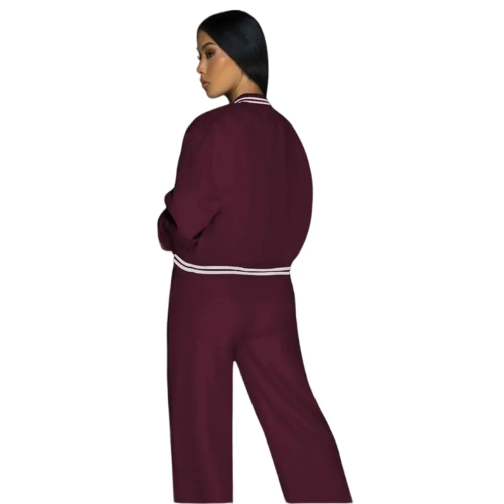 Women’s 2-Piece Baseball Jacket Set