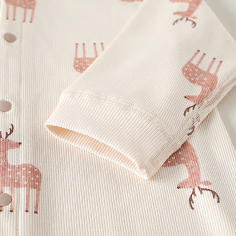 Baby Deer Soft Beige Romper