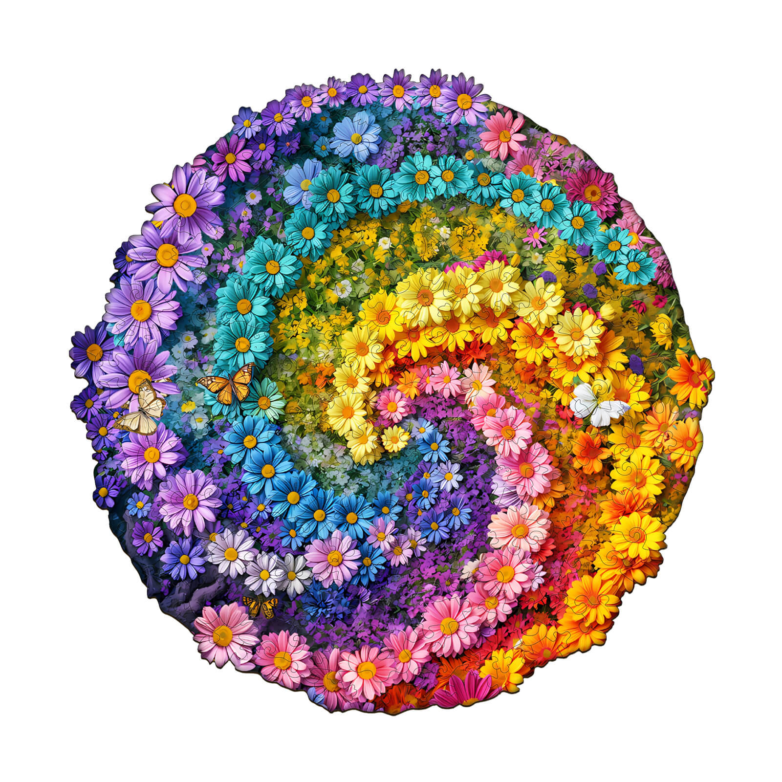 Sea of Flowers Wooden Jigsaw Puzzle