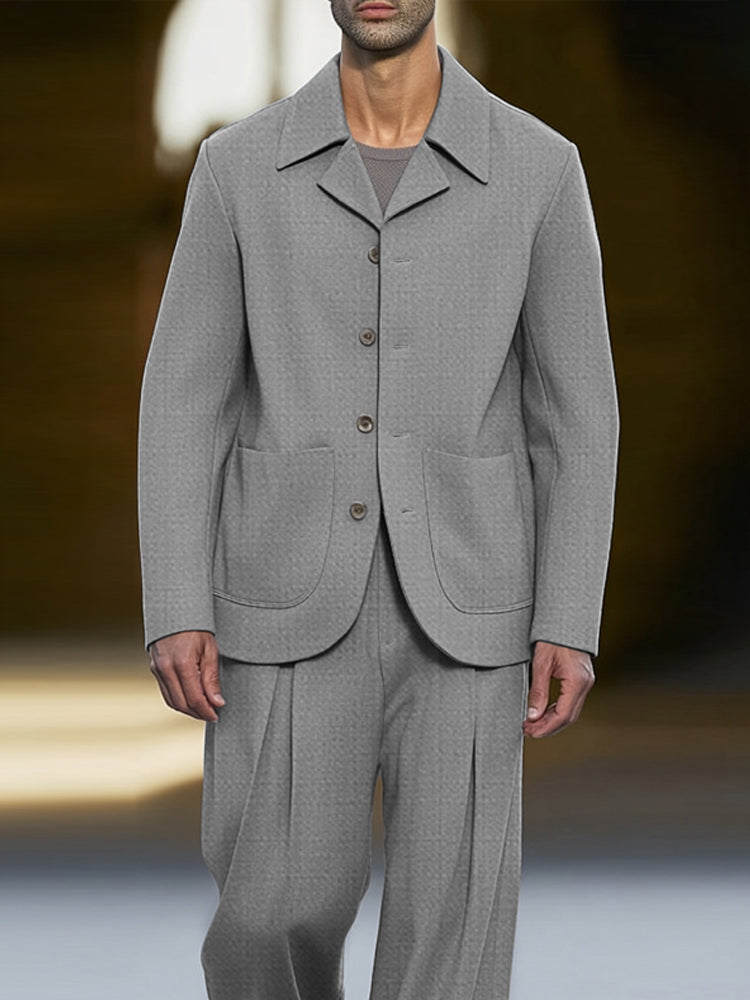 Modern Smart Casual Thin Suit Set