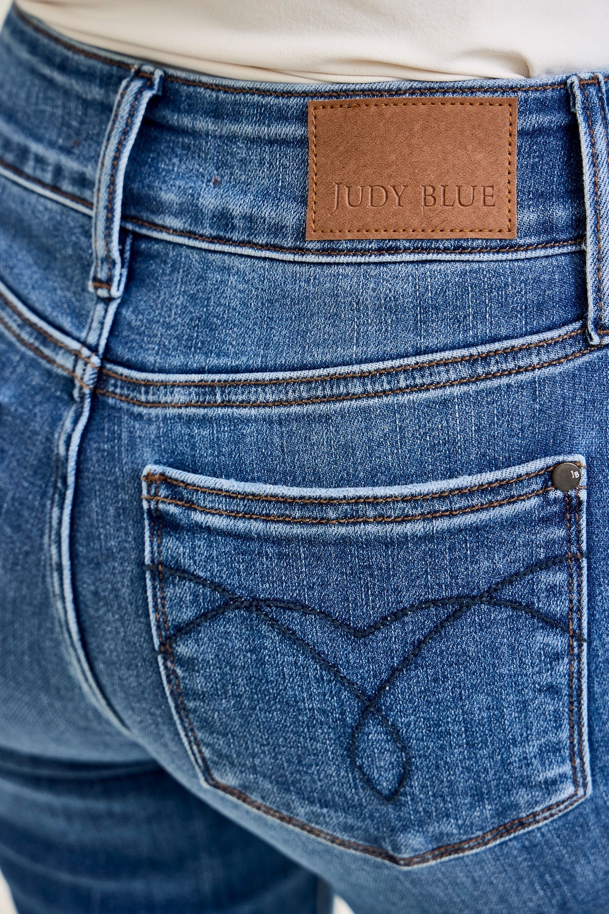 Daisy Bootcut with Double-Button Waist and Frayed Hem