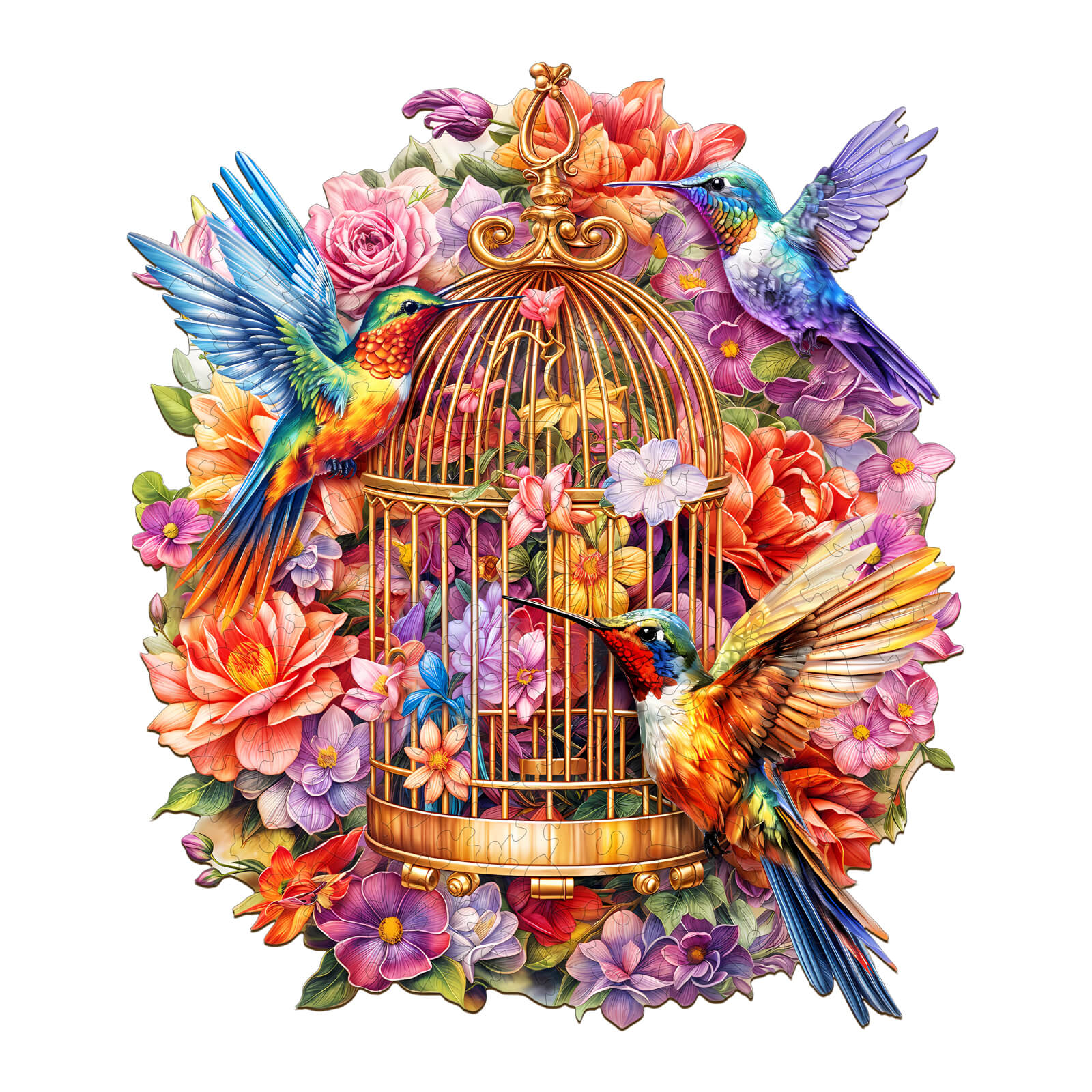 Garden Symphony Wooden Jigsaw Puzzle