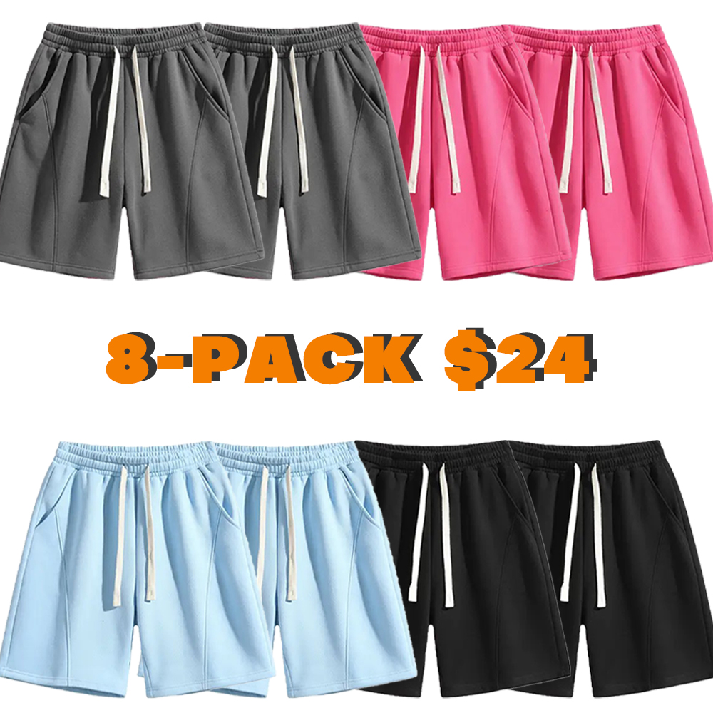 Men's Solid Pocket Waist Shorts - Lightweight & Comfortable for Running, Gym