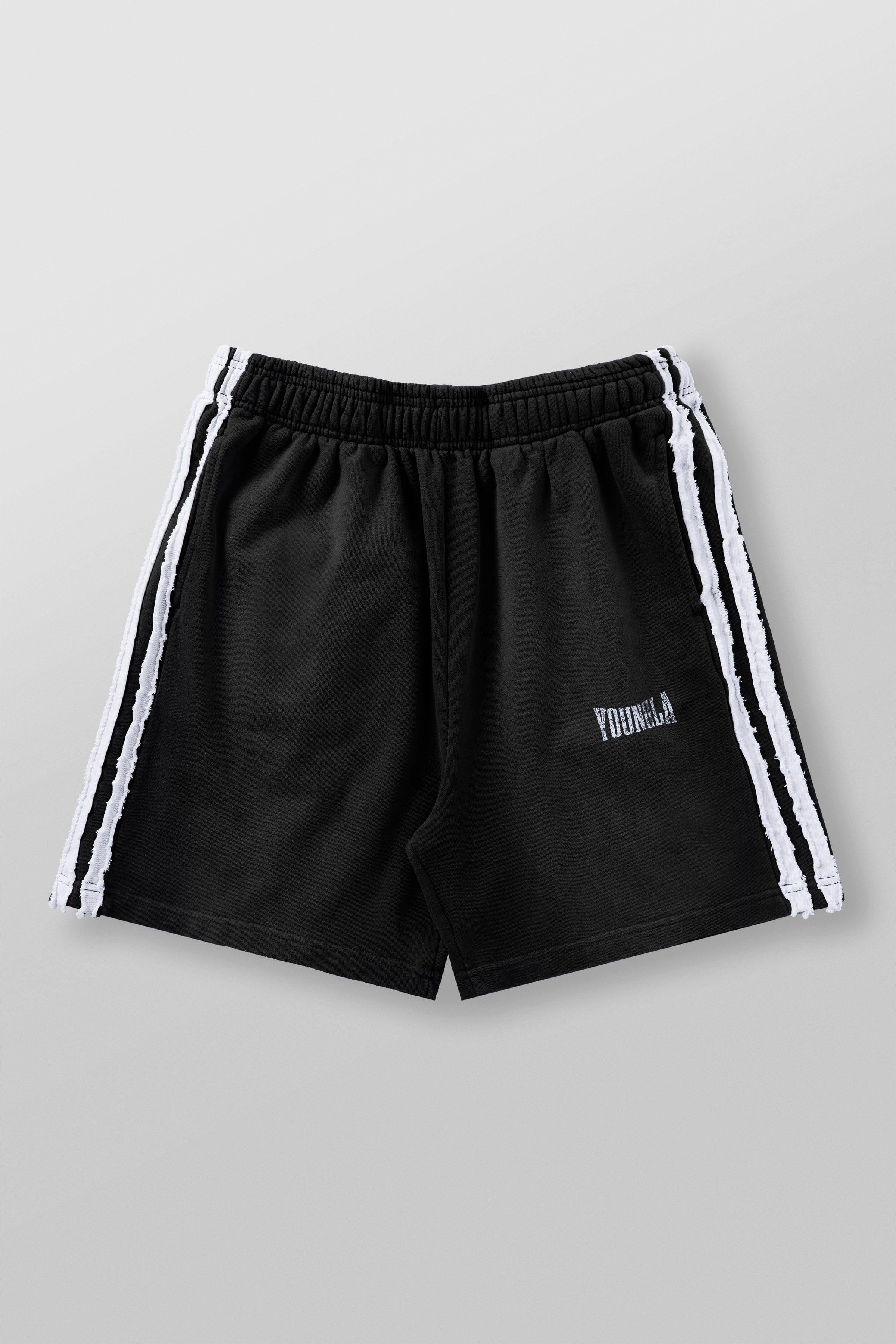 1058 - Vintage Striped Sweat Shorts