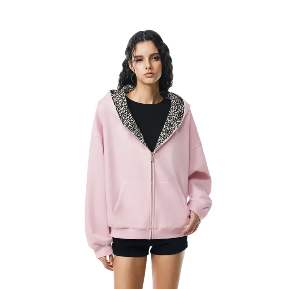 Leopard Print Oversized Lounge Hoodie