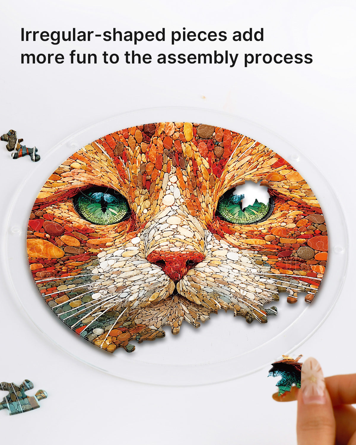 Stone Cat Light Suncatcher-Acrylic Window Art