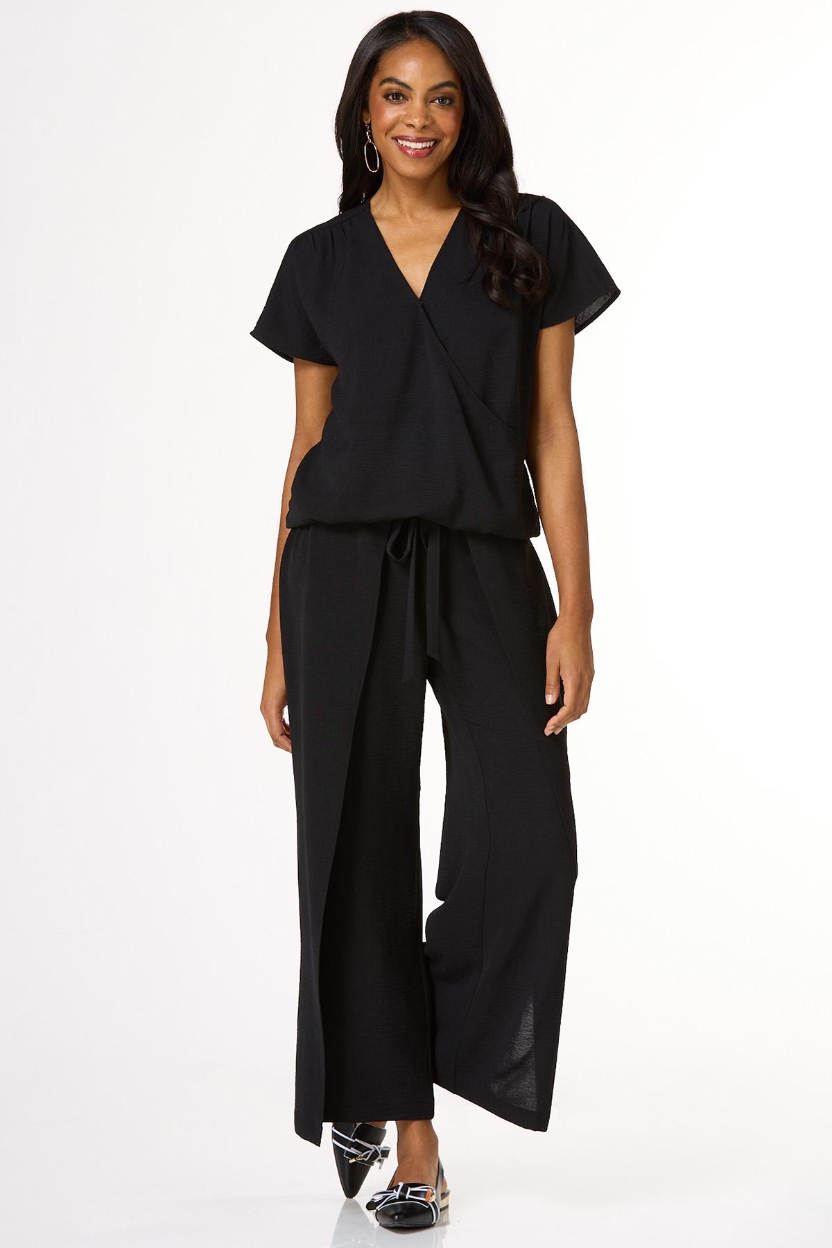 Black Airflow Wrap Top