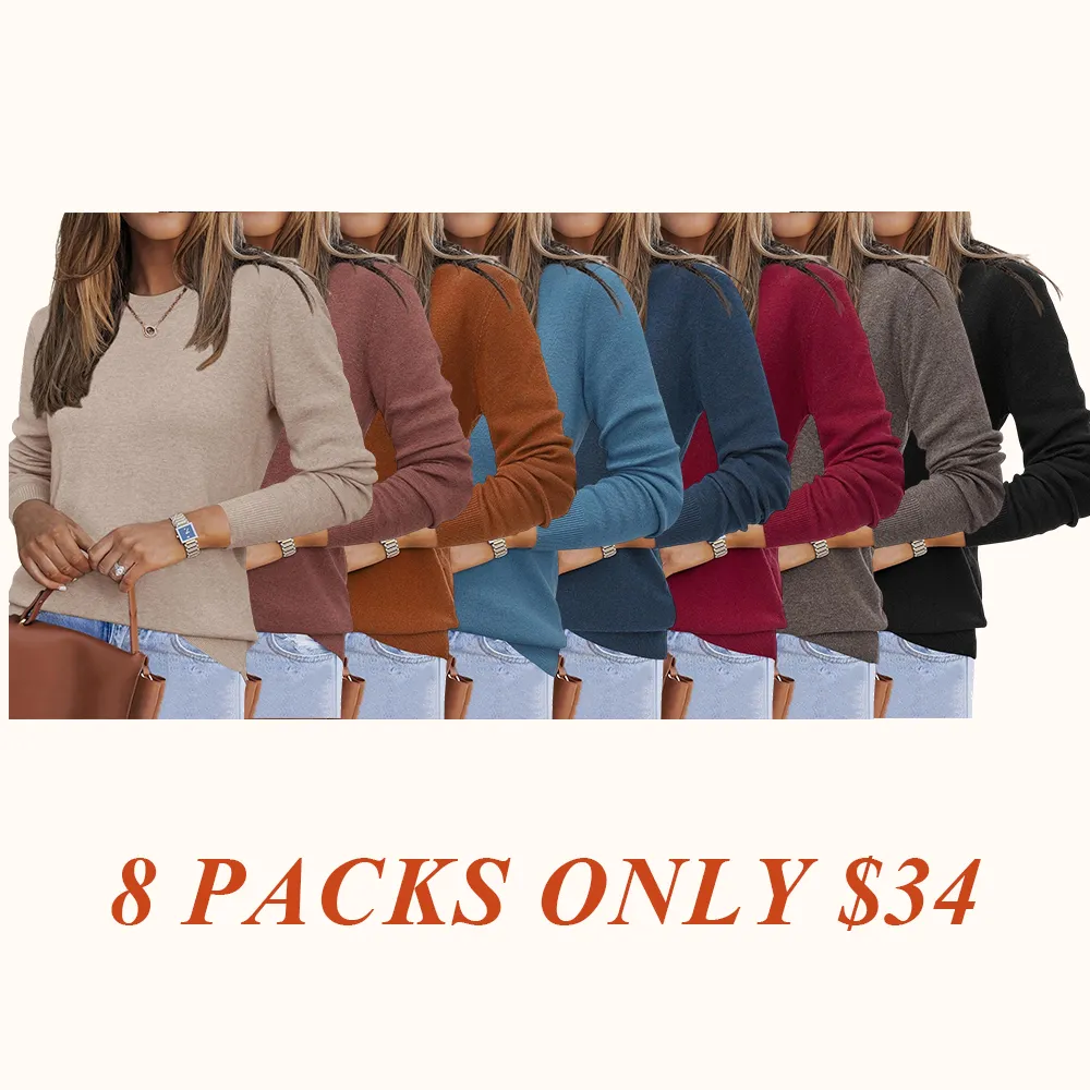 Women Fashion Wool Blend Sweater