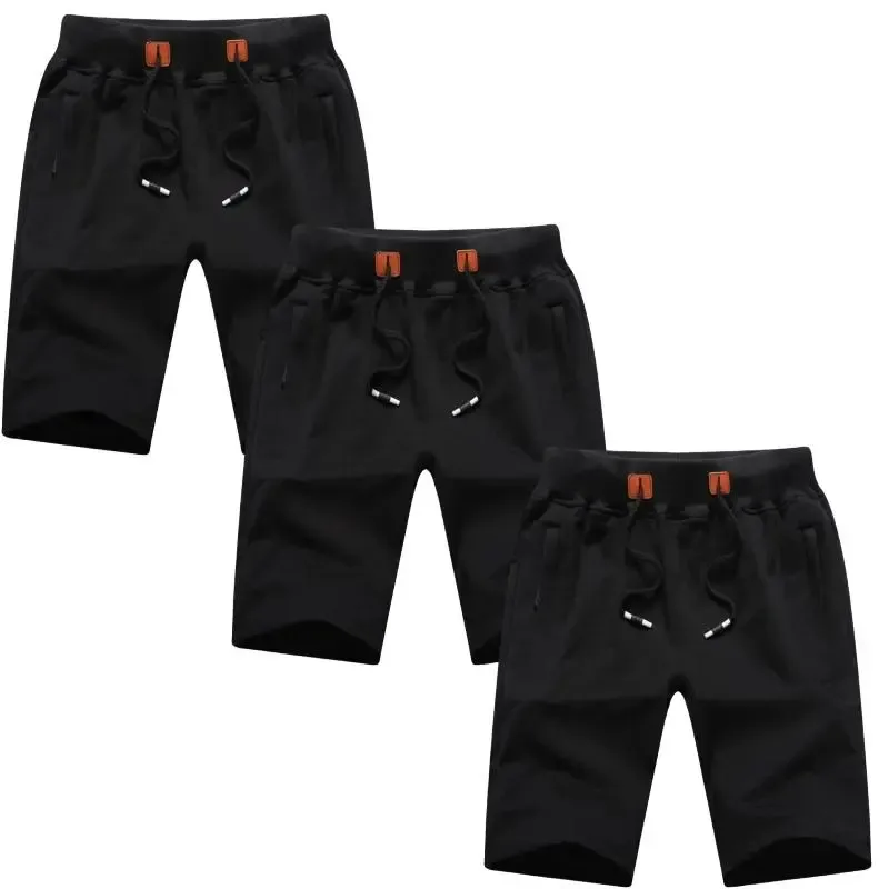 9PACK-Men'S Summer Casual Shorts With Zipper Pockets