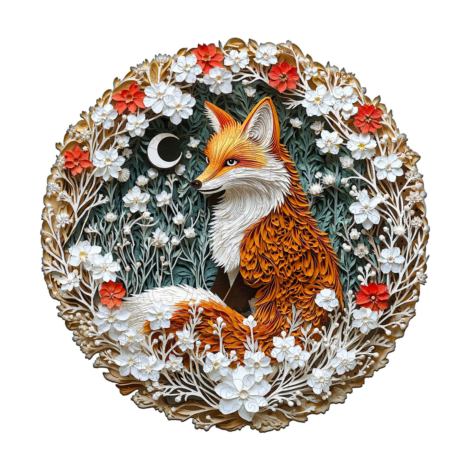 Forest Dreamers-FOX Wooden Jigsaw Puzzle