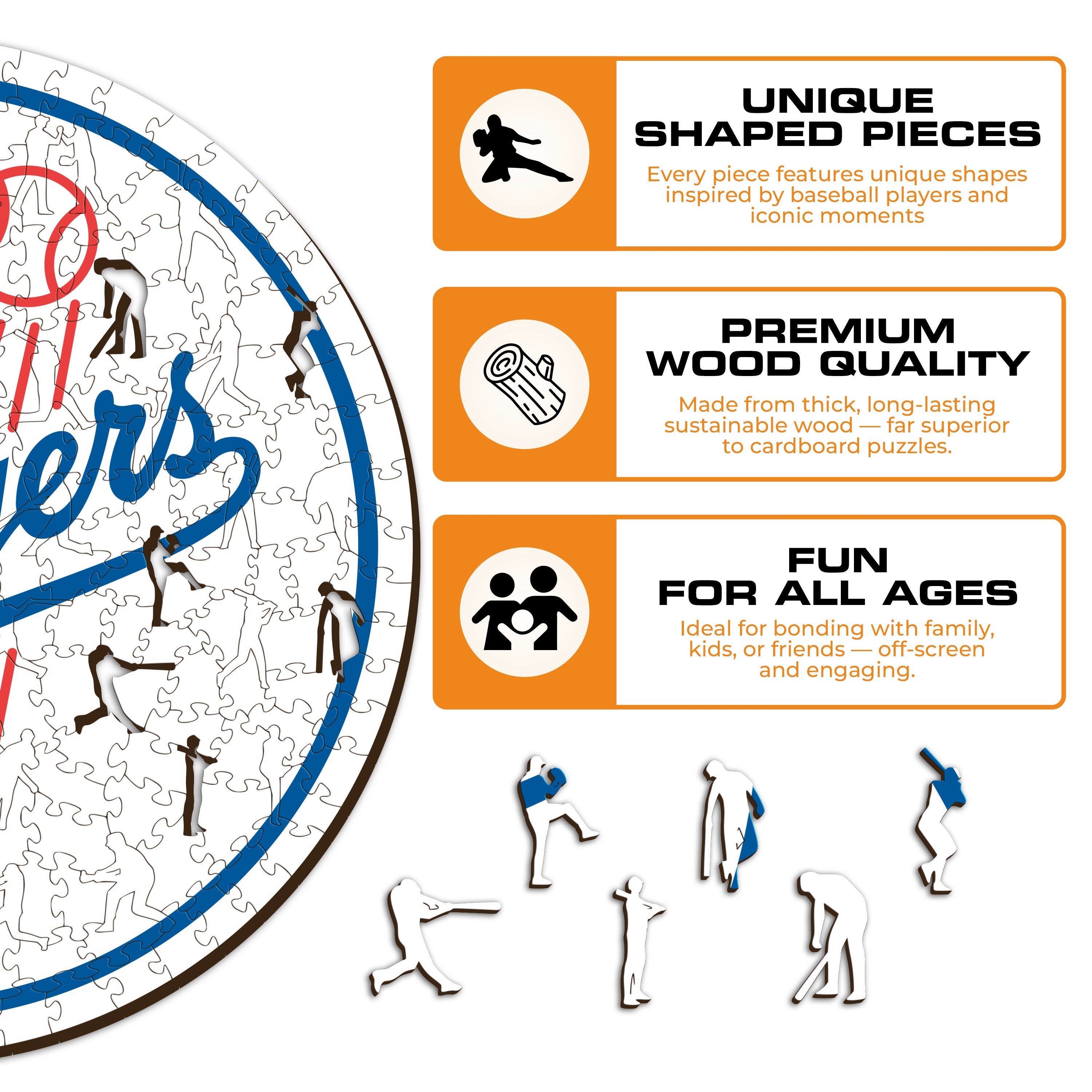 Los Angeles Dodgers™ - Wooden Puzzle