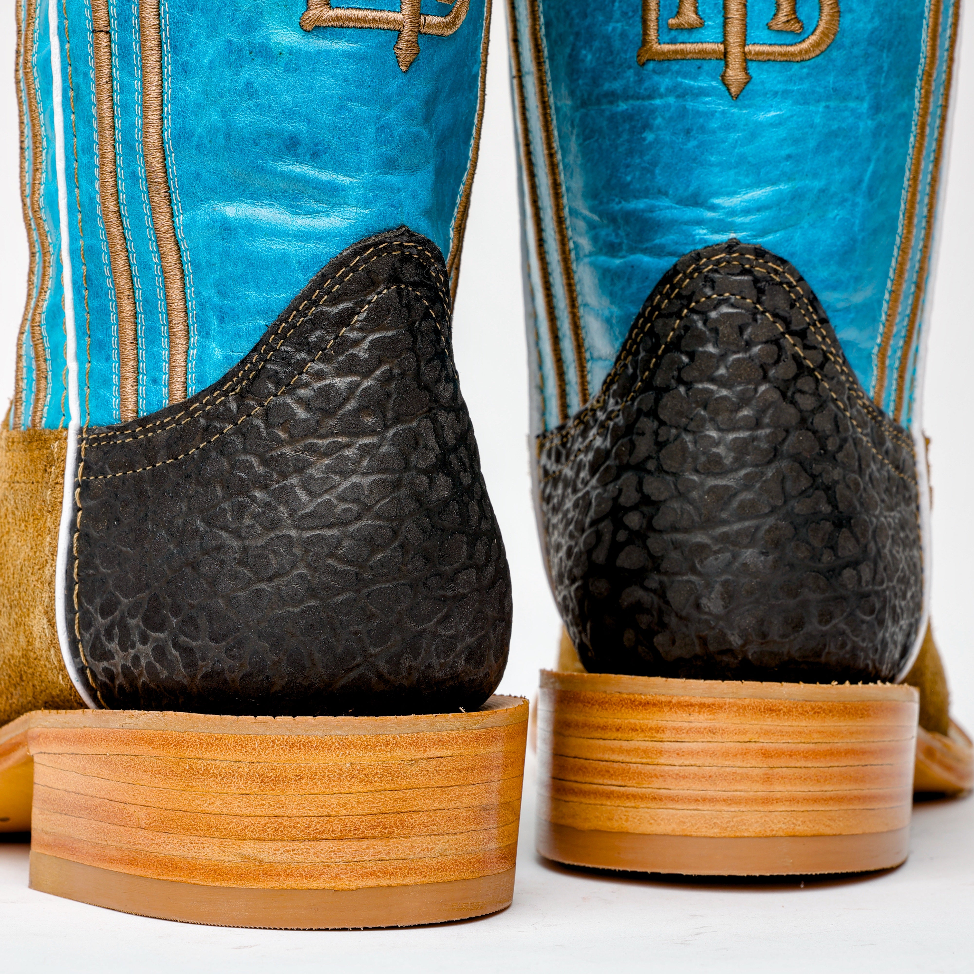 Honey Rough-Out Boots - Square Toe