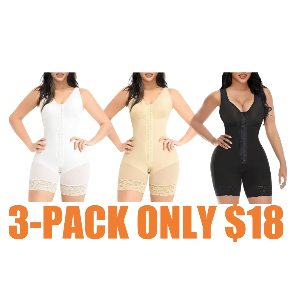 Women's Colombian Faja Full-Body Shaper (Tummy Control, Butt Lifter)