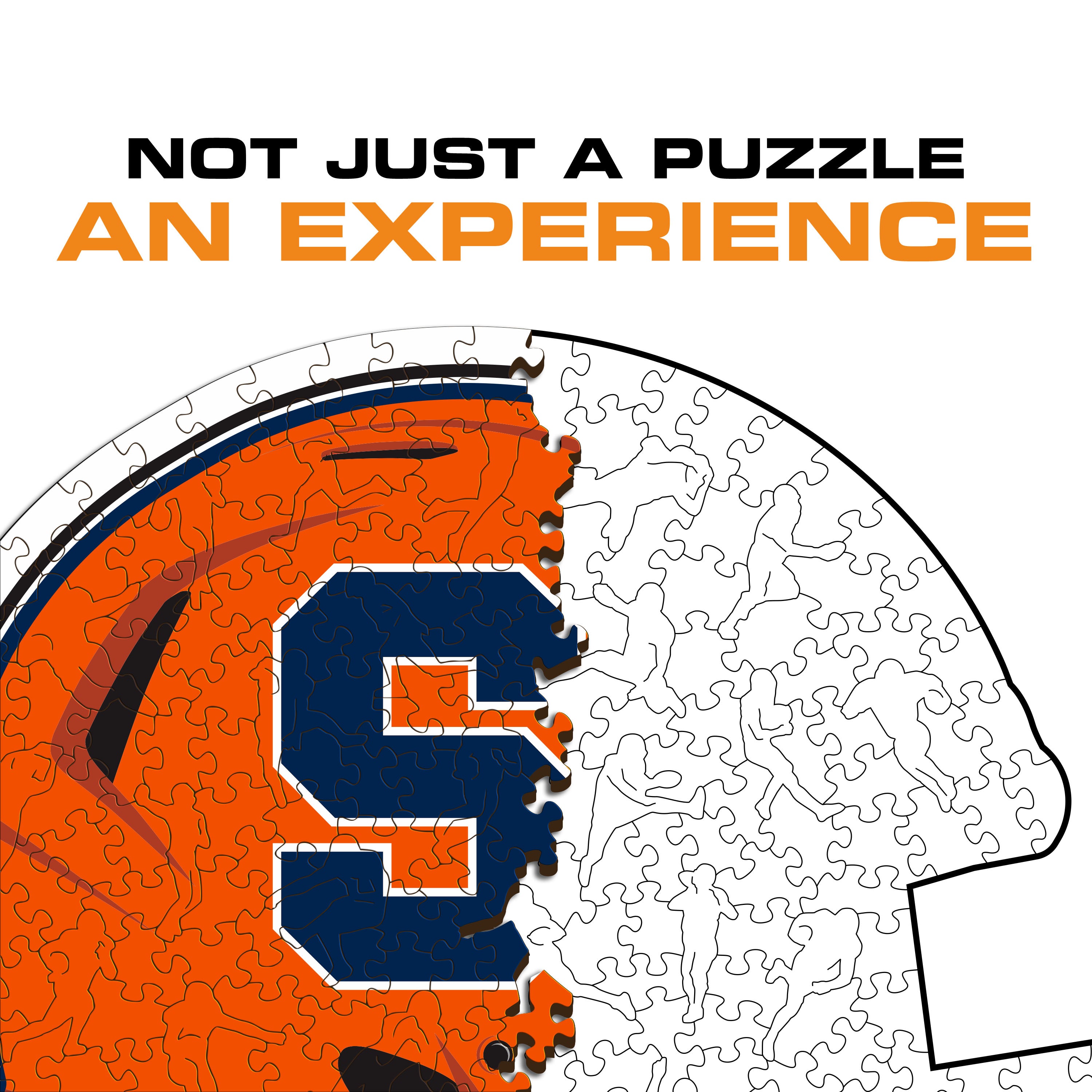 Syracuse University Helmet - Wooden Puzzle