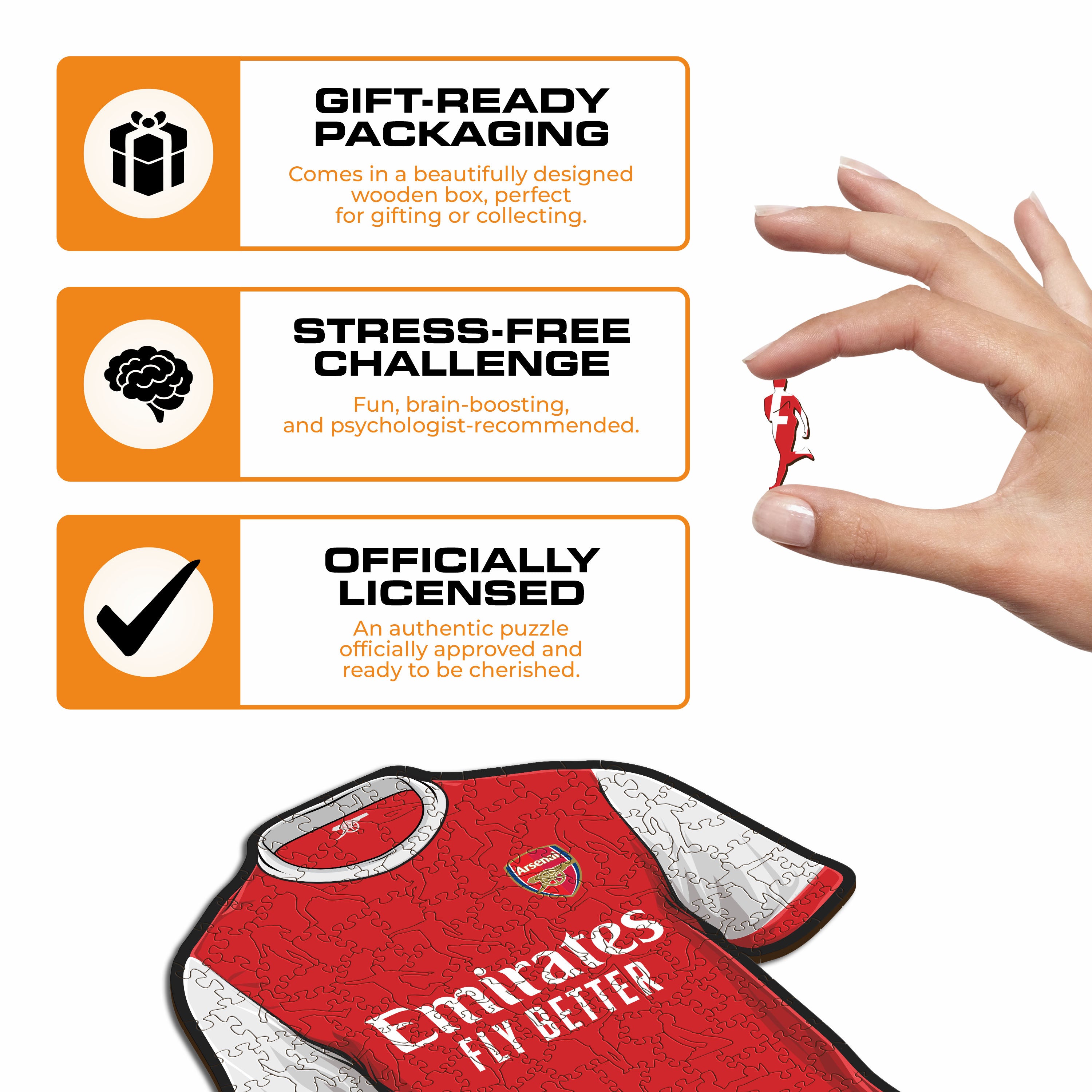 Arsenal FC® Jersey - Wooden Puzzle
