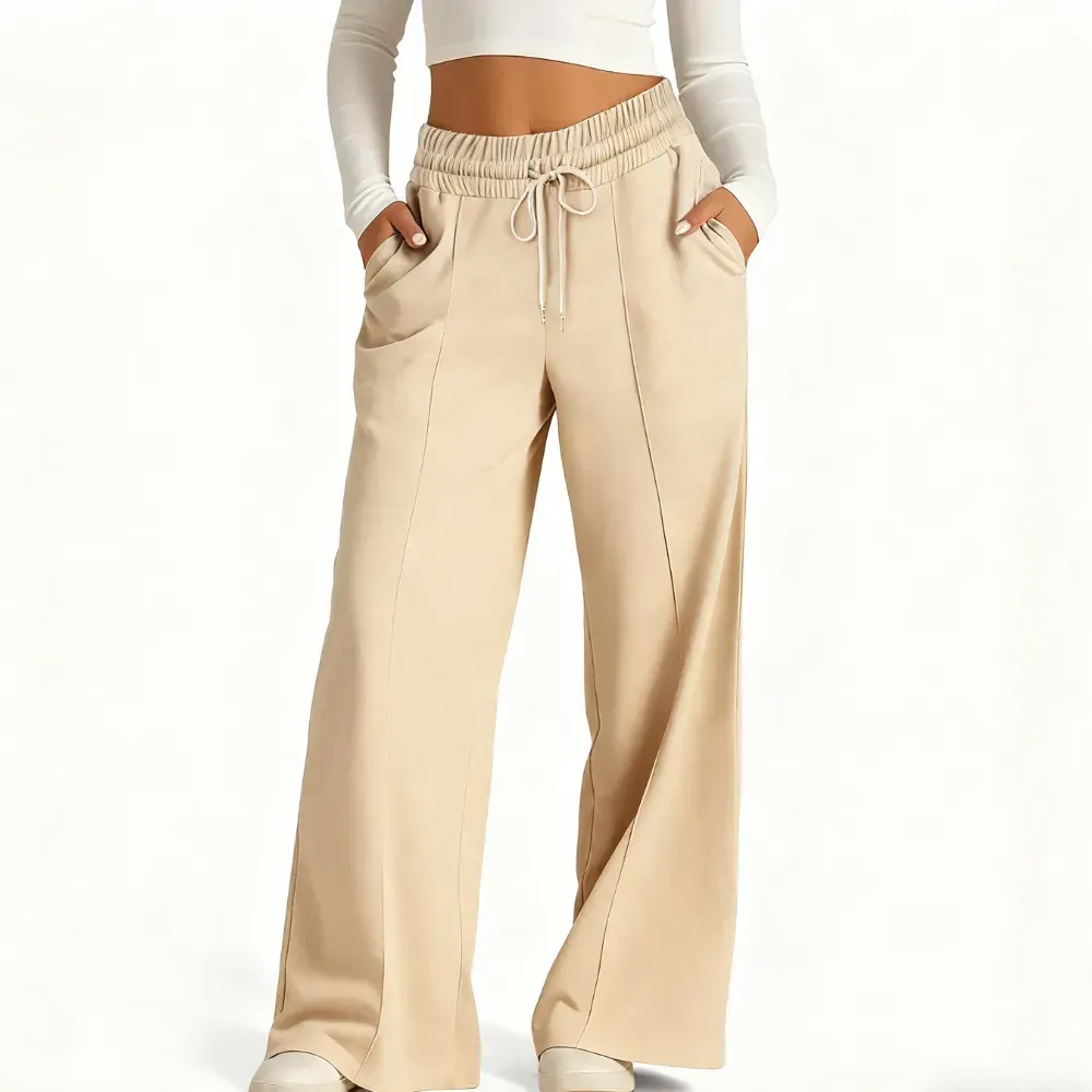 🎅Christmas Promotion 🎁Women's Wide Leg Sweatpants Casual Loose Solid Color Pants