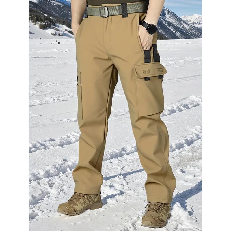 Men’s Tactical Fleece-Lined Joggers — Windproof Outdoor Pants