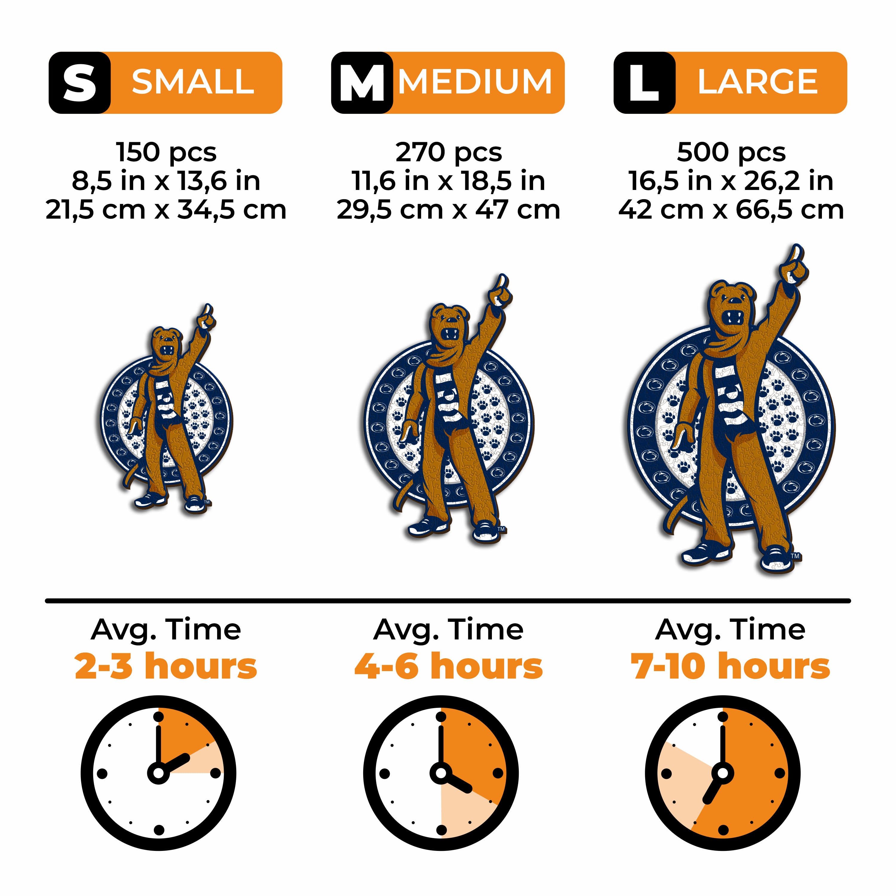 Penn State University Mascot - Wooden Puzzle