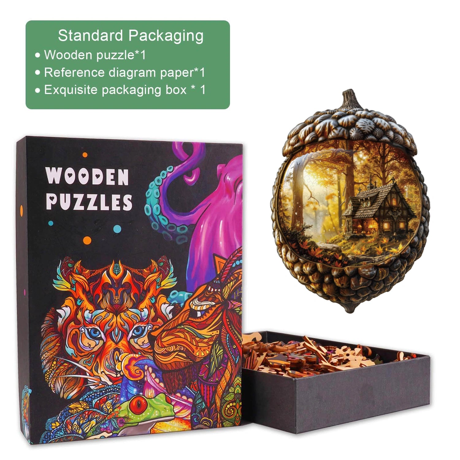 Forest secret realm Wooden Jigsaw Puzzle