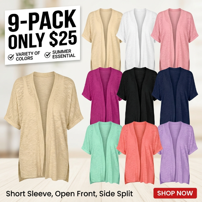 Women’s Lightweight Open-Front Batwing Cardigan