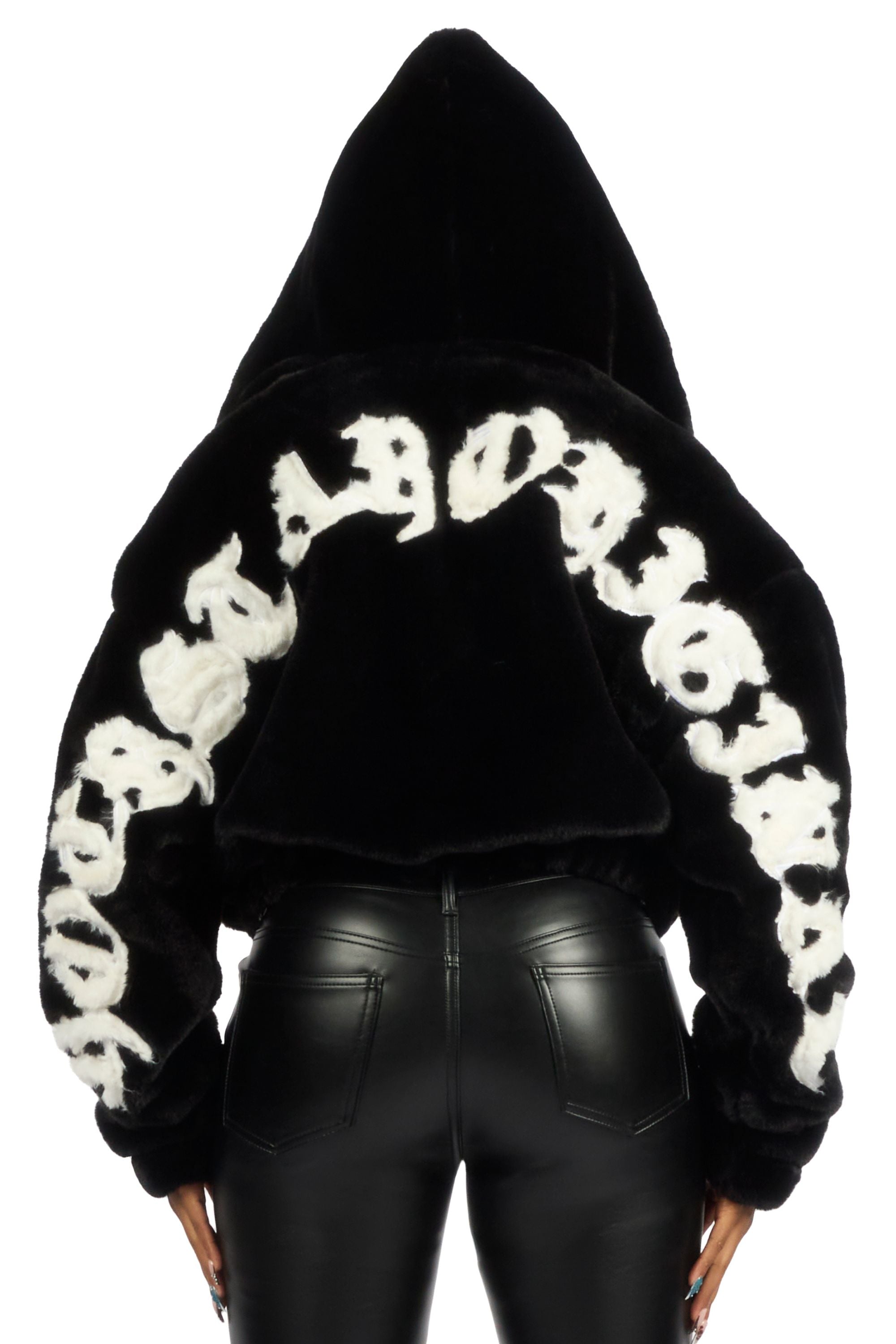 Inany Black Fur Jacket