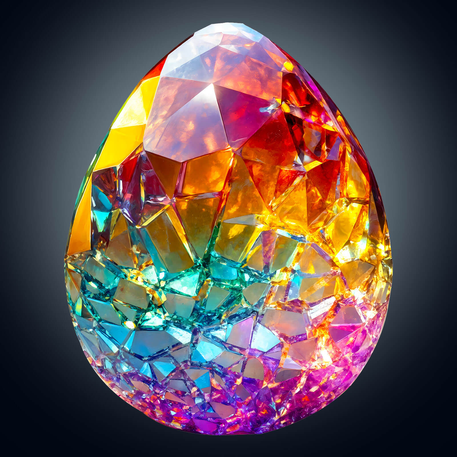 Colorful crystal egg Wooden Jigsaw Puzzle