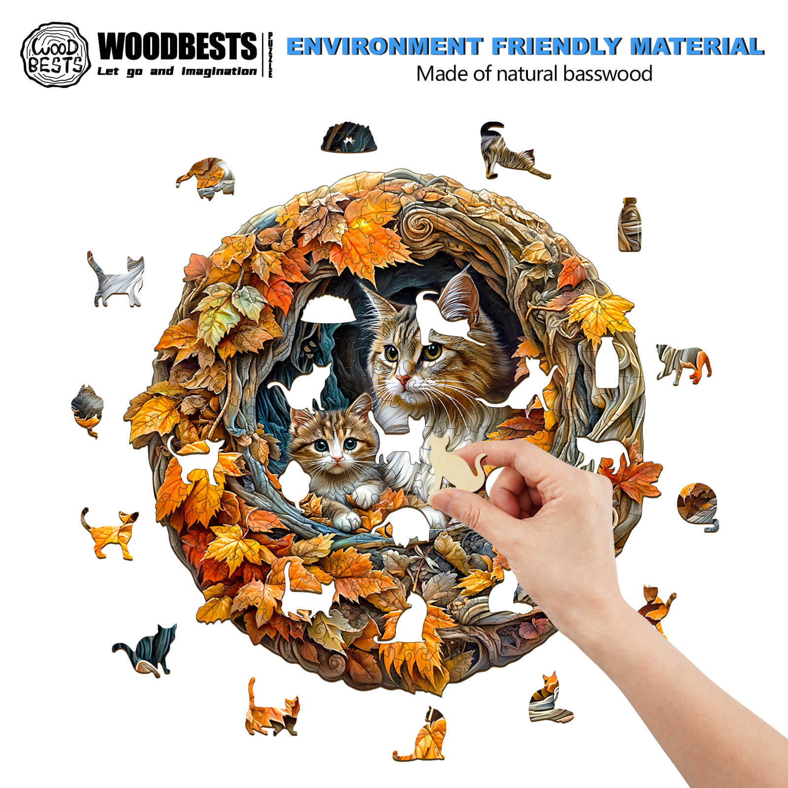 3D  cat mom Jigsaw Puzzle