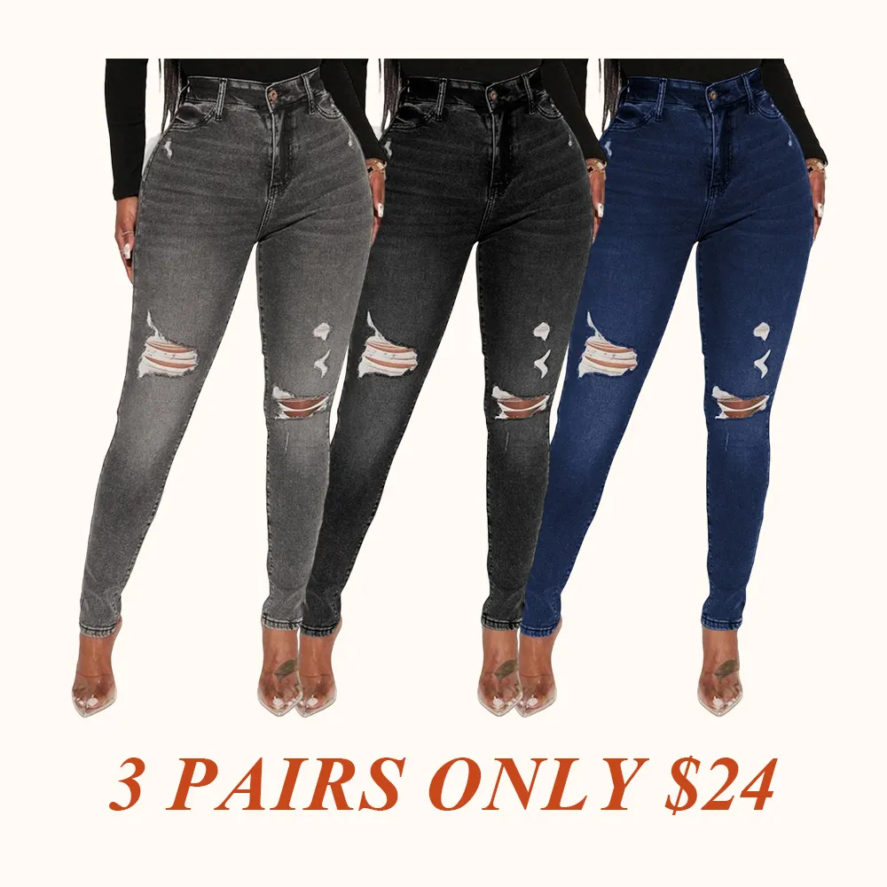 High Stretch Skinny Jeans - Black Wash