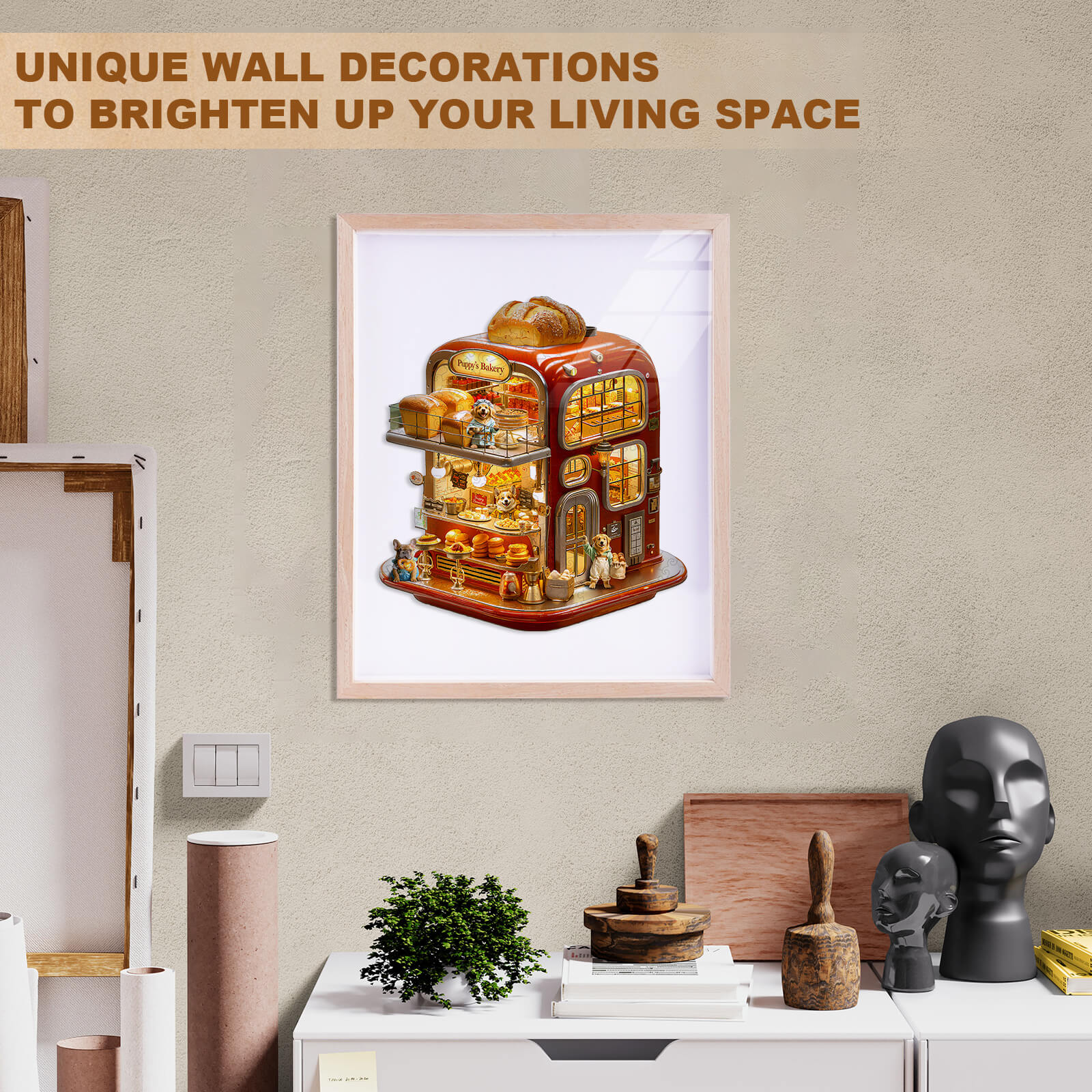 Puppy's Bakery Wooden Jigsaw Puzzle