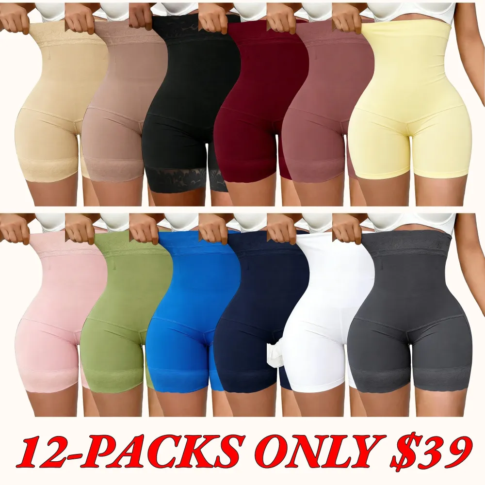 High-Waisted Shaping Shorts (Fajas) — Firm Control Shaper Shorts