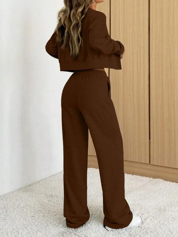 Women's Long Sleeve Jacket & Pants Set