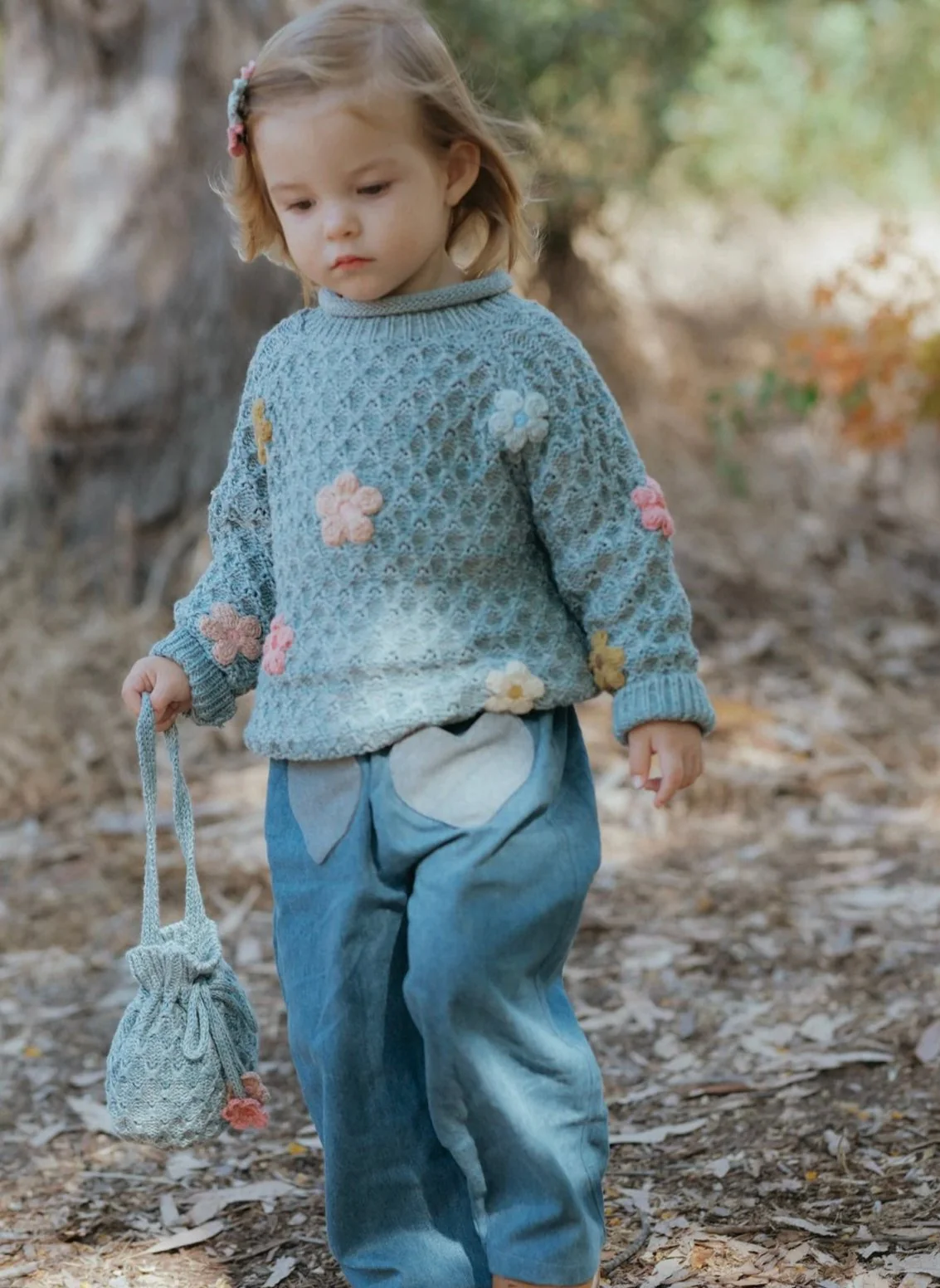 Jardin Sweater - Dusty Blue