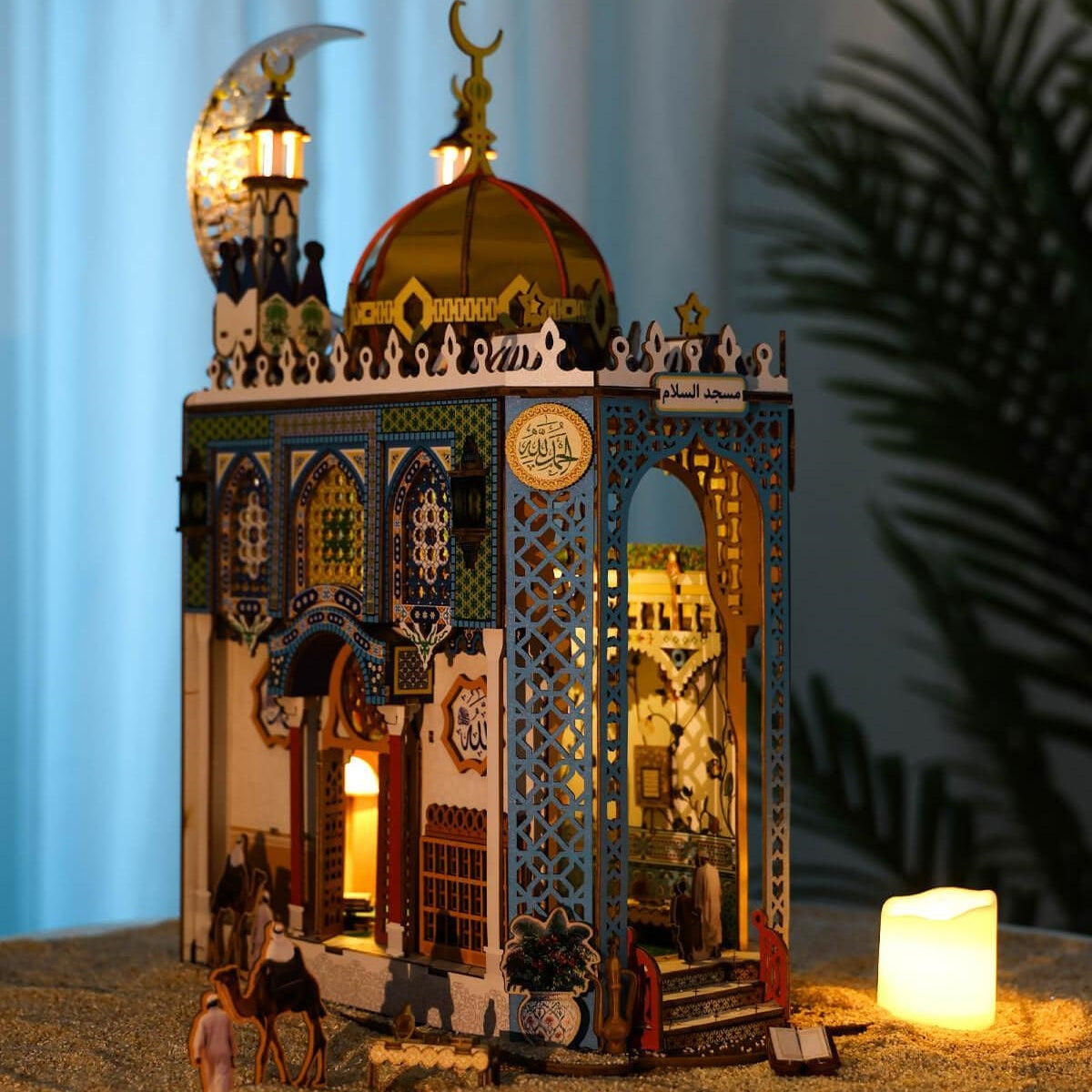 Mosque - DIY Book Nook Kit,3D Wooden Puzzle