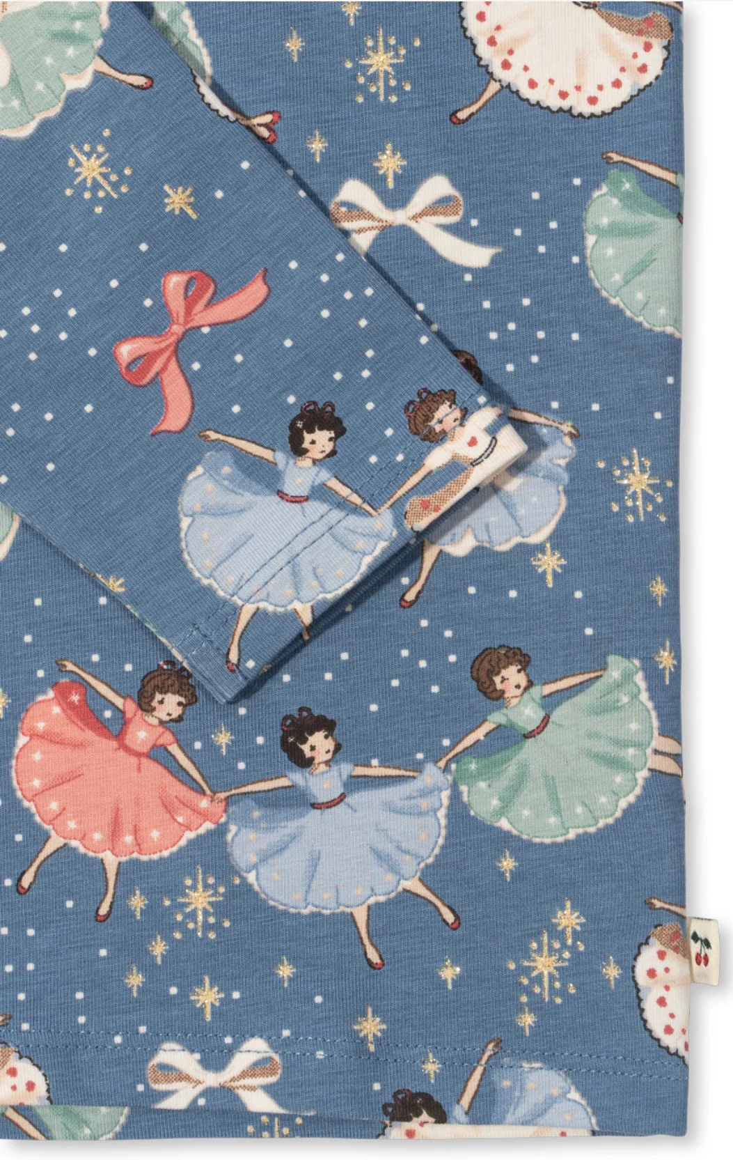 basic blouse/pants set gots - snow bow ballerina