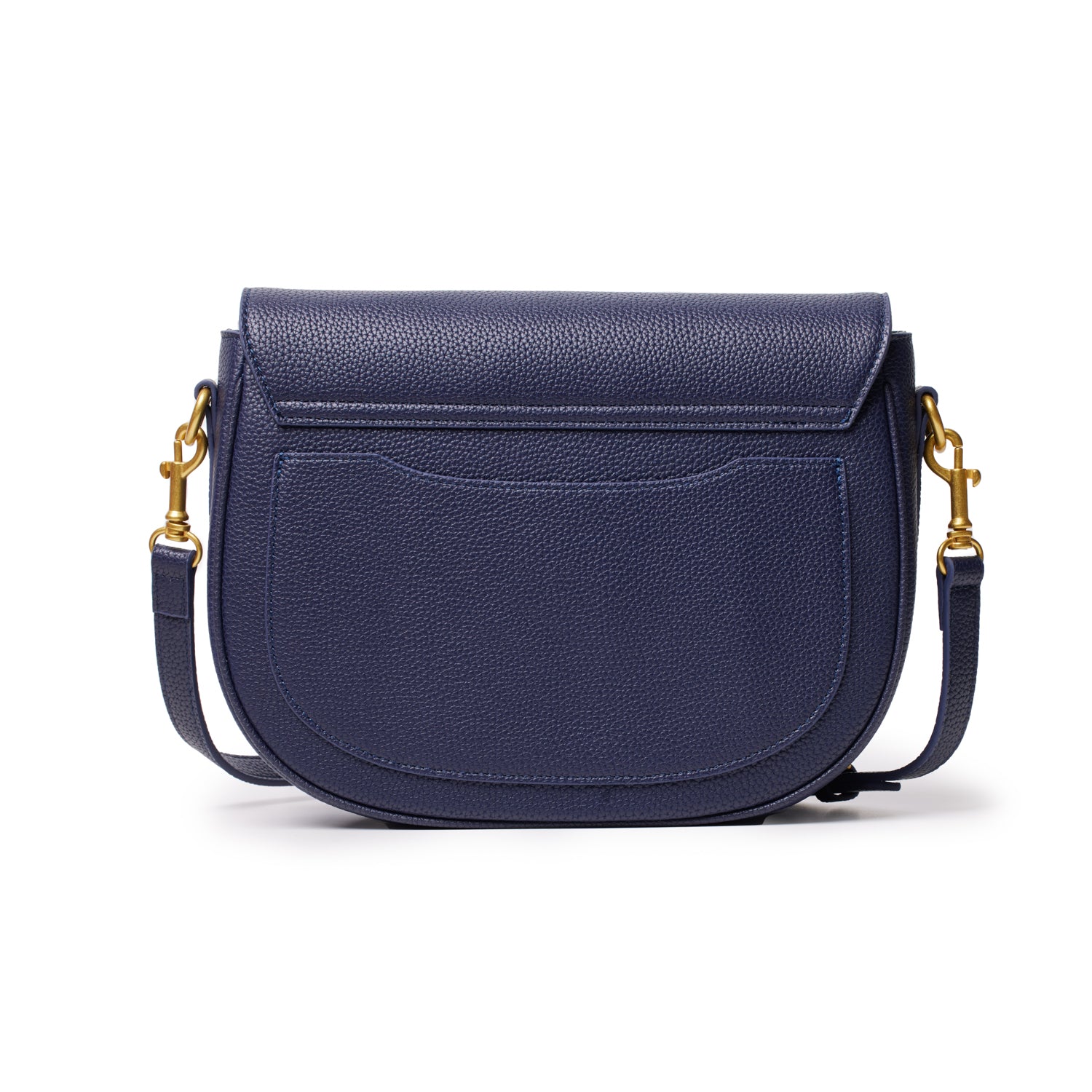 LARGE PEBBLE SHOULDER BAG - NAVY